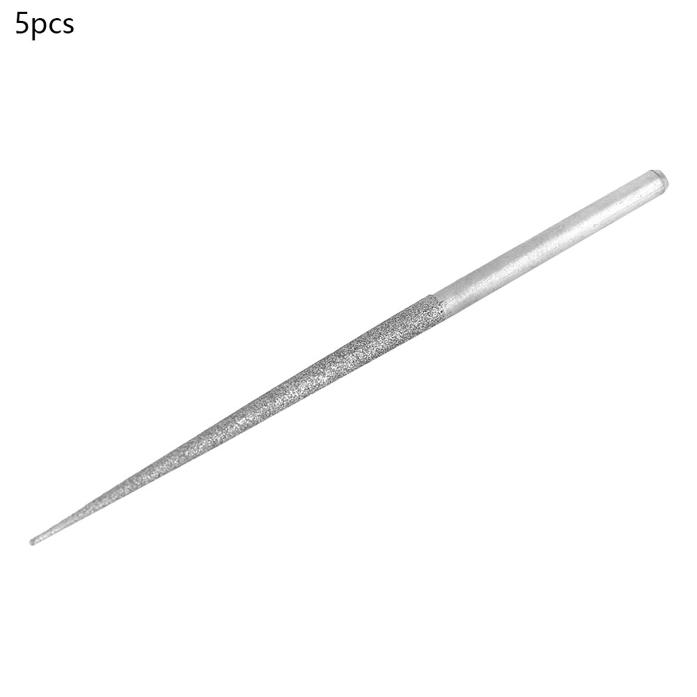5 Längliche, Nadelförmige Diamantschleifstifte – 0,8 Mm Spitze, 80 Mm Gesamtlänge