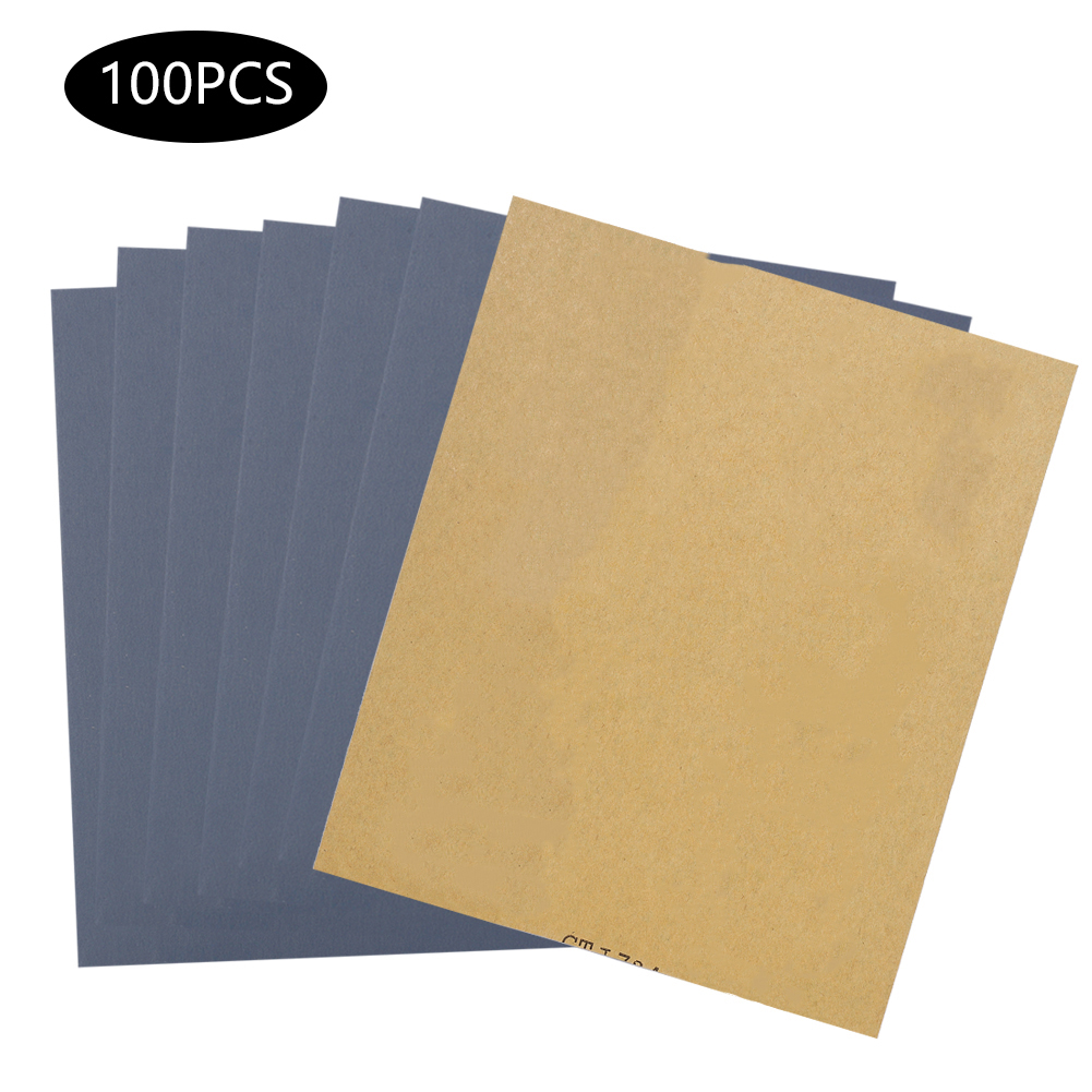 Packung Mit 100 Blatt P1000 Toivize Feinkörniges Nass-/trockenschleifpapier Aus Kraftpapier - Langlebig - Ideal Für Die Holz- Und Metallbearbeitung