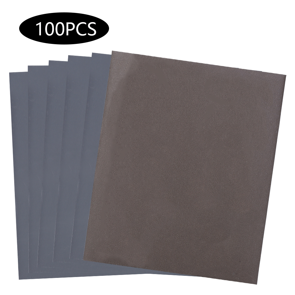 Toivize P2500 Braunes Wasserfestes Schleifpapier – Packung Mit 100 Siliziumkarbidblättern Für Ultrafeines Nass- Und Trockenschleifen