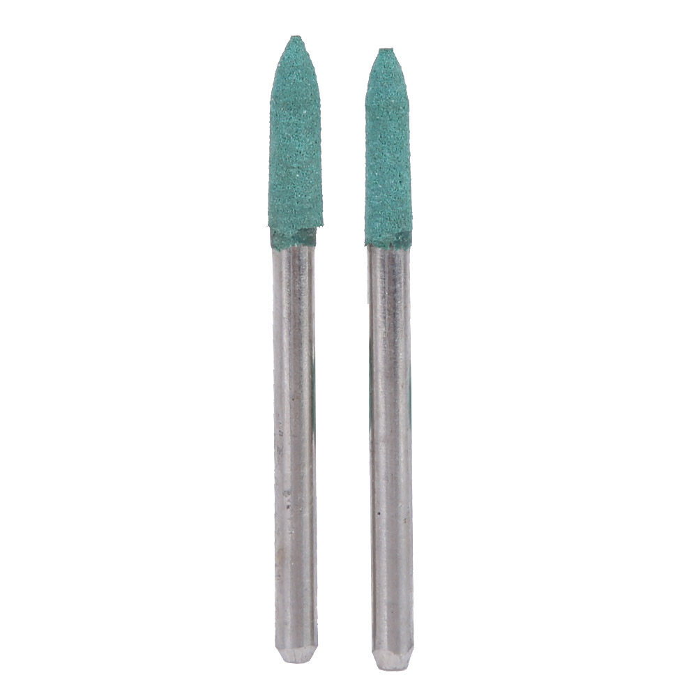 Konische Grüne Gummipolierspitzen, 3 Mm Schaft, Packung Mit 100 Stück (ø 3/4/5/6 Mm) Für Präzises Finish