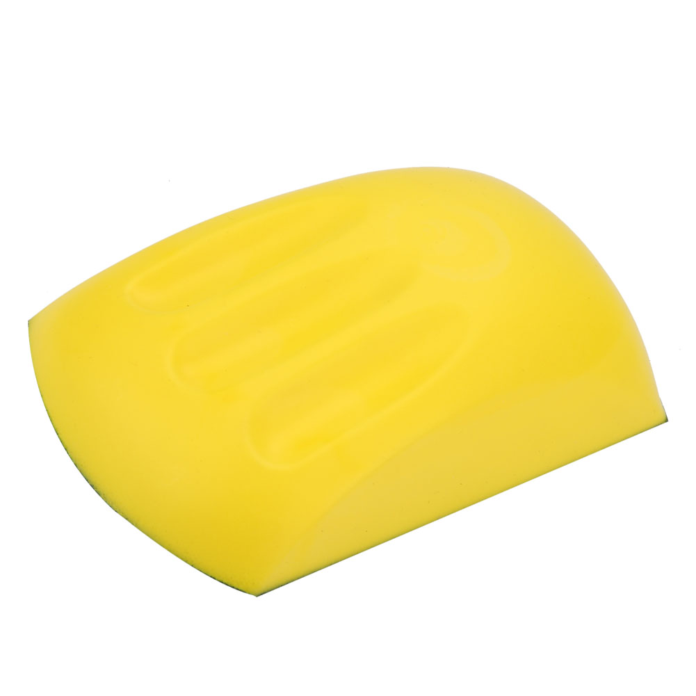 Toivize 150x83mm Handschleifklotz, Gelber Rutschfester Pu-schaum Mit Klettverschluss Für Schleifmittel