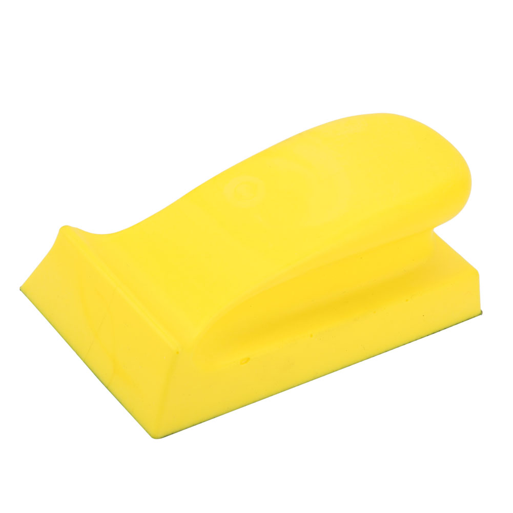 Toivize 135x70mm Gelber Pu-schaumstoff-schleifklotz Mit Rutschfestem Klettverschluss Für Staubfreies Schleifen