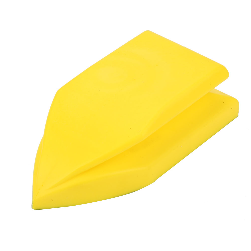 Toivize 100x50mm Gelber Pu-schaumstoff-schleifklotz Mit Klettverschluss, Ergonomischer Staubabsaugung Für Holz- Und Autolackierung