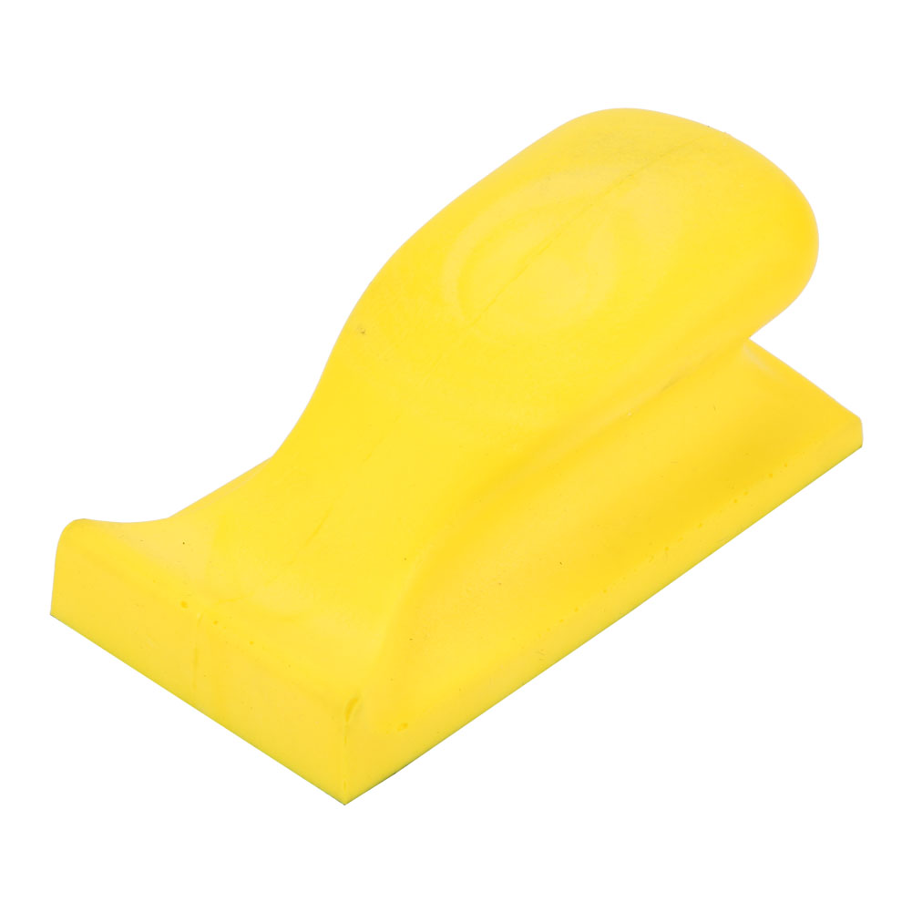Toivize 126x66mm Gelber Pu-schaumstoff-schleifklotz Mit Klettverschluss, Staubfrei, Ergonomisch Für Heimwerker