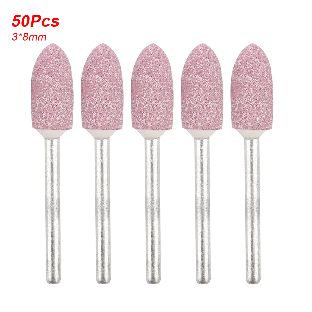 3x8 Mm Keramik-polierspitzen, 50-teiliges Set, Kugelform Für Dremel-rotationswerkzeuge