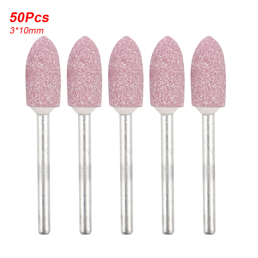 Set Mit 50 Kugelförmigen Keramikschleifaufsätzen Für Rotationswerkzeuge – Größe 3×10 Mm, Hohe Leistung Für Feinschleifen Und Präzises Finish