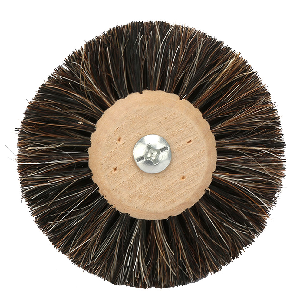 80 Mm Rosshaar-polierbürste Für Winkelschleifer – Weiche Naturborsten, Ideal Für Holz, Jade Und Edelsteine, Für Eine Glatte, Kratzfreie Oberfläche.