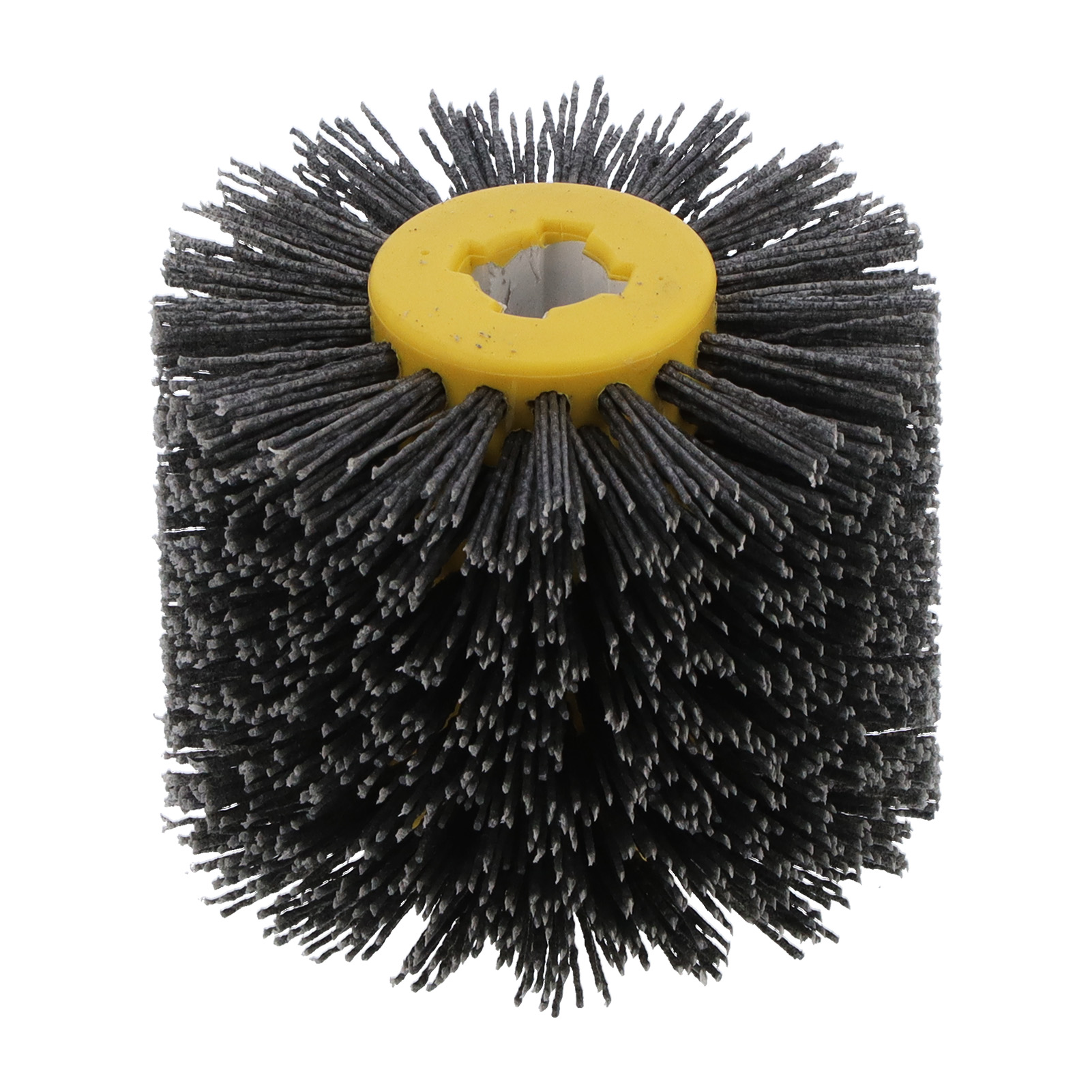 Nylon-schleifbürste (120 Mm Durchmesser, Körnung 80) Für Holz – Hochbelastbare Schleifwalze (19 Mm Schaft) Zur Wiederherstellung Der Holzmaserung