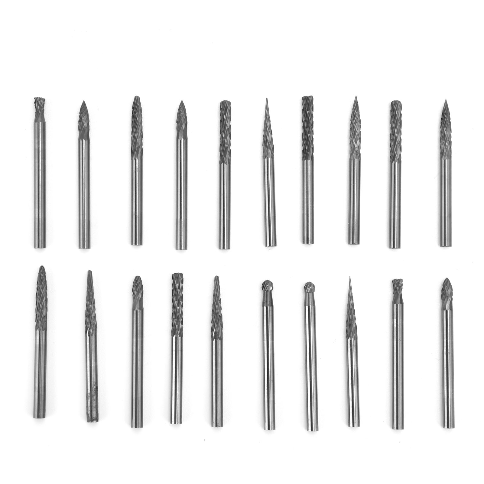 3 Mm Wolframkarbid-gravierfräser – 20er-packung, Doppelschneider, Hohe Härte Für Präzise Und Langlebige Bearbeitung