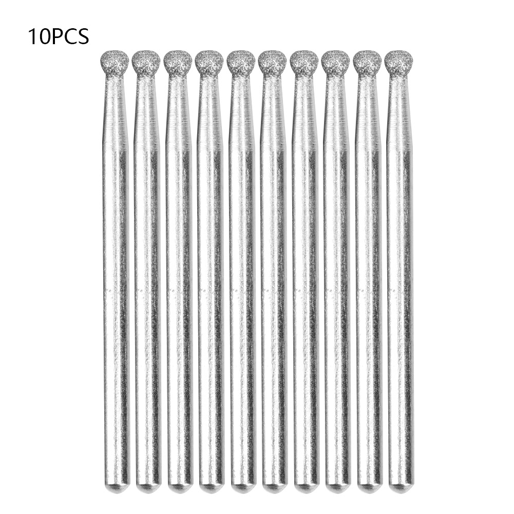 Kugelförmige Polierspitzen Aus Bornitrid, 3 Mm Durchmesser, 10er-packung Für Präzises Finish Von Metallen Und Harten Werkstoffen