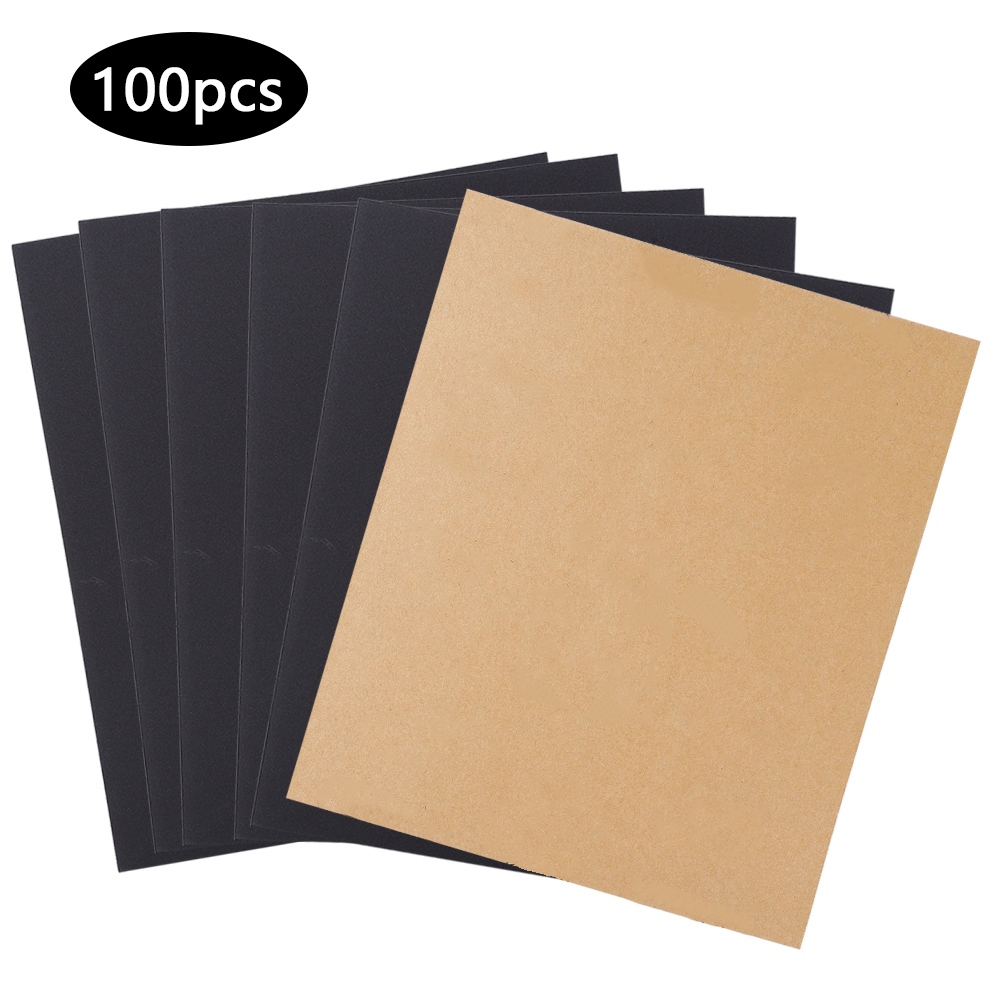 Toivize P400 Wasserfestes Schleifpapier, 100 Blatt, Gelbes Siliziumkarbid, Feinschleifen, Polieren, Auto Und Holz
