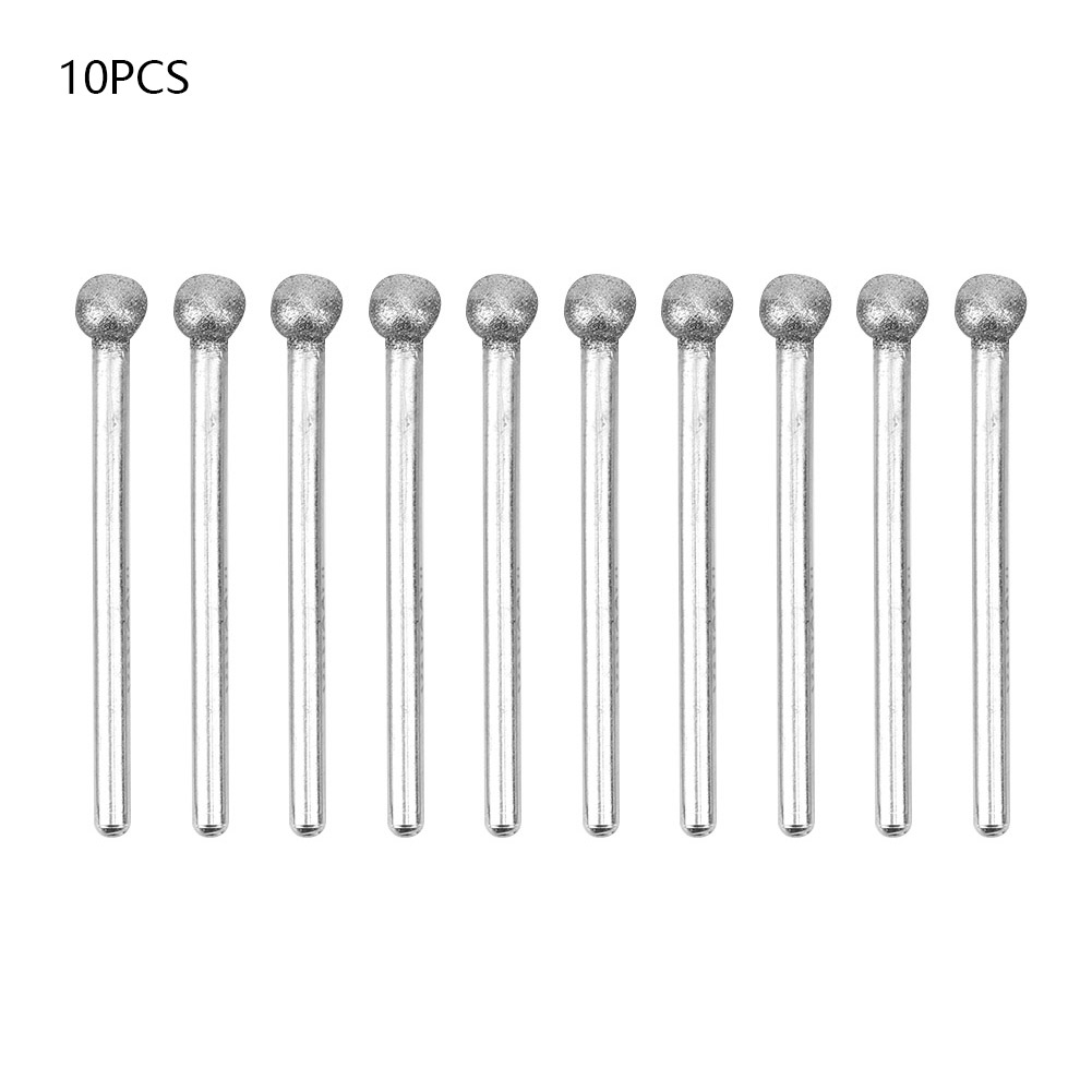 Kugelförmige Schleifspitzen Aus Bornitrid (3 X 6 Mm) – 10er-packung Für Präzises Polieren Von Metallen, Porzellan Und Jade