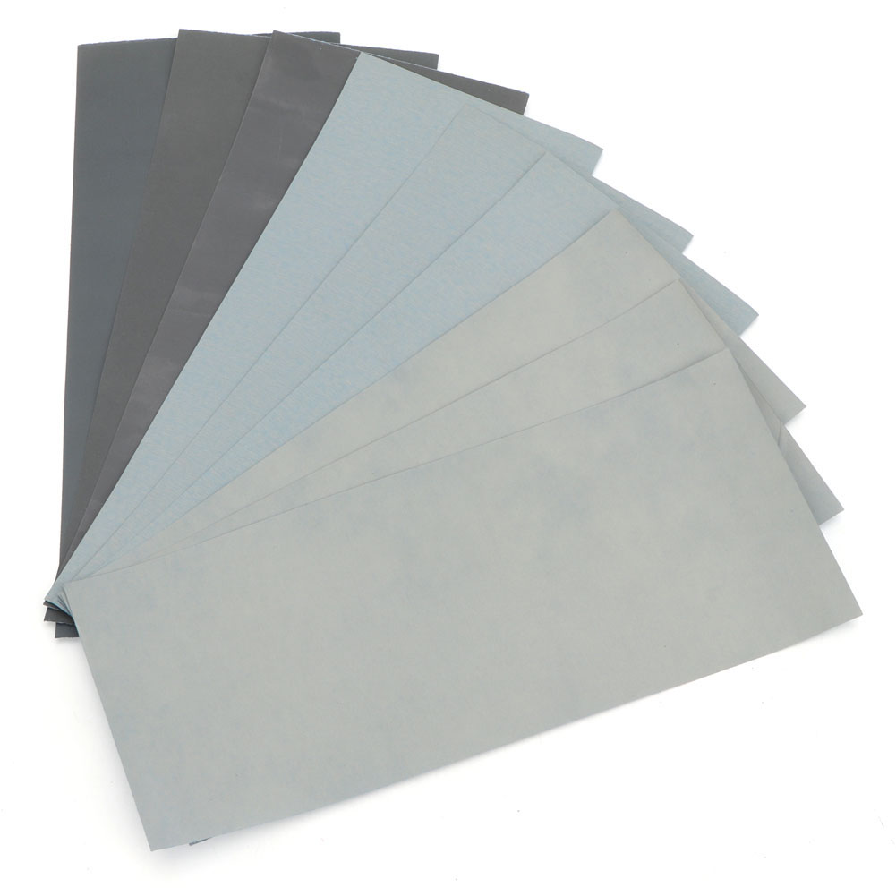 Toivize Nass-/trockenschleifpapier 22,9 X 9,3 Cm – Packung Mit 9 Blättern, Körnungen 1000 Bis 7000 Für Feinschleifen Und Professionelles Polieren