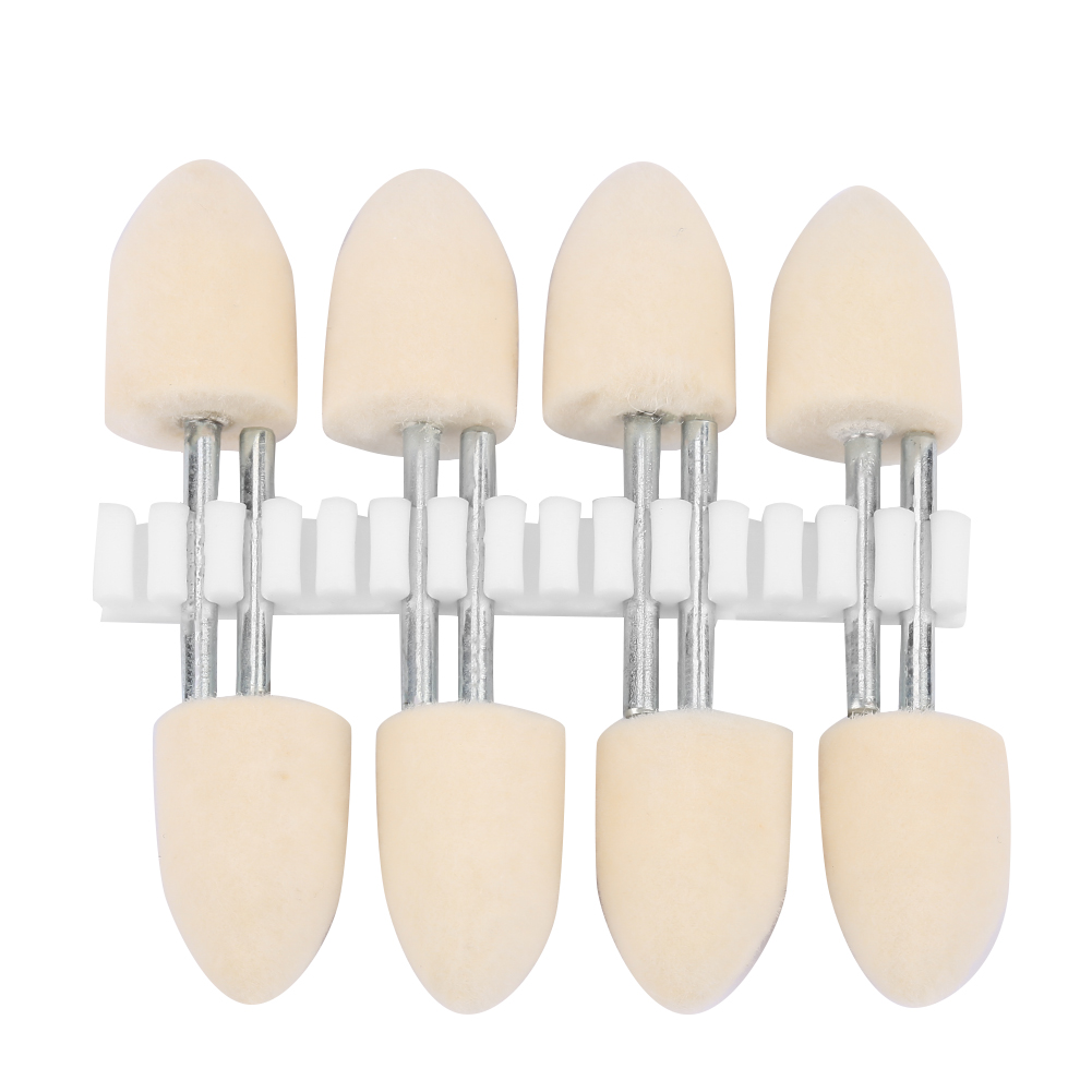 08 Woll-kegelpolierkopf Für Rotationsschleifer, 3 Mm Schaft, 14 Mm Durchmesser, 8-teiliges Set, Präzisionsfinish