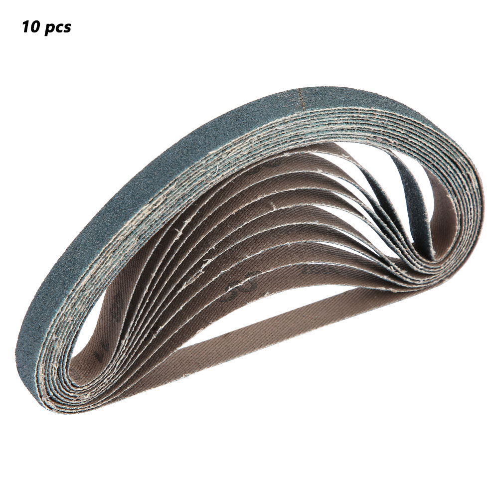 Schleifbänder Für Fingerschleifer, 330 X 10 Mm, Blaues Zirkonoxid-aluminiumoxid Nr. 60, 10er-packung - Präzisionsschleifen