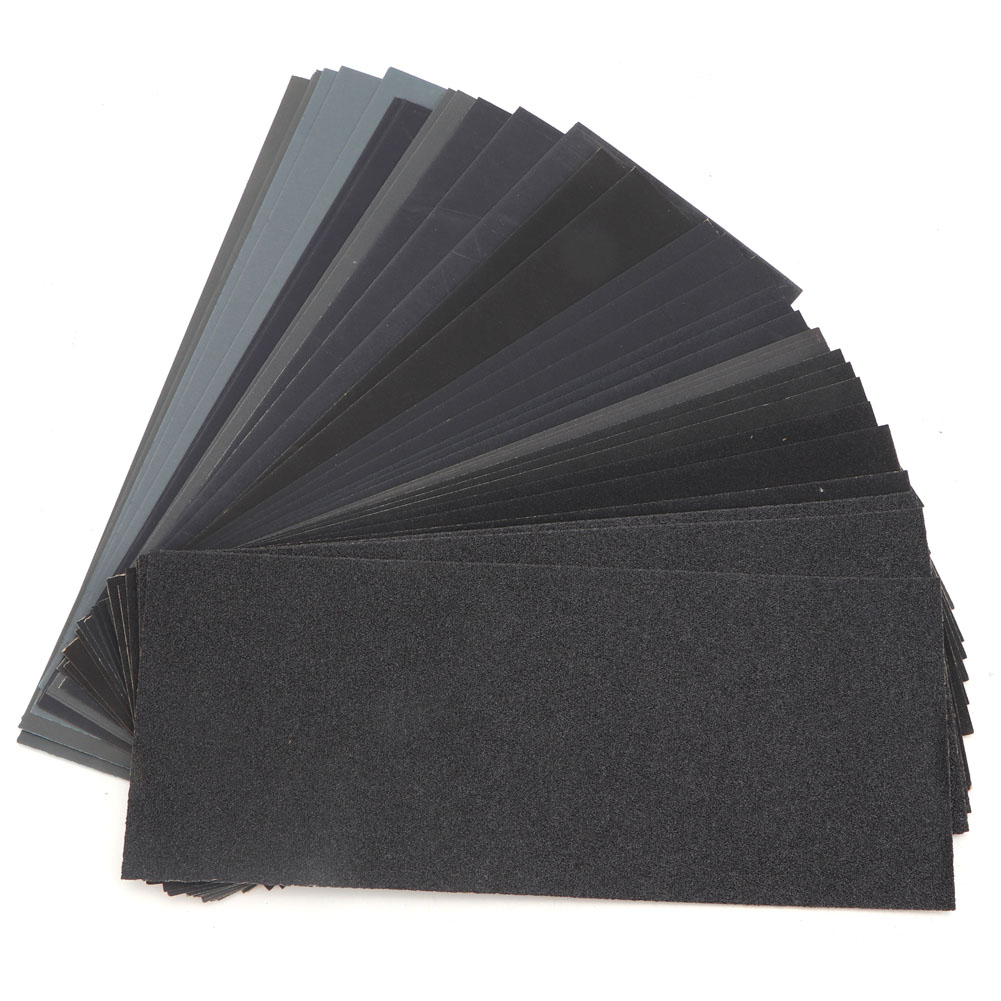 Toivize Nass-/trockenschleifpapier 93 X 230 Mm, Packung Mit 36 Aluminiumfolienblättern, Körnung 120 Bis 3000 Für Feinschliff