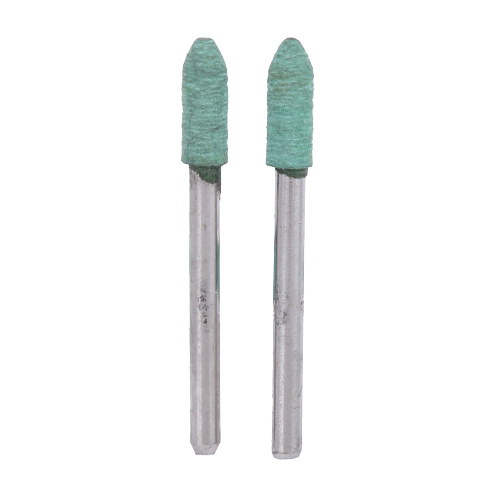 Grüne Gummipolieraufsätze – 100 Stück, 3 Mm Schaft, 4 Mm Konische Form Für Winkelschleifer