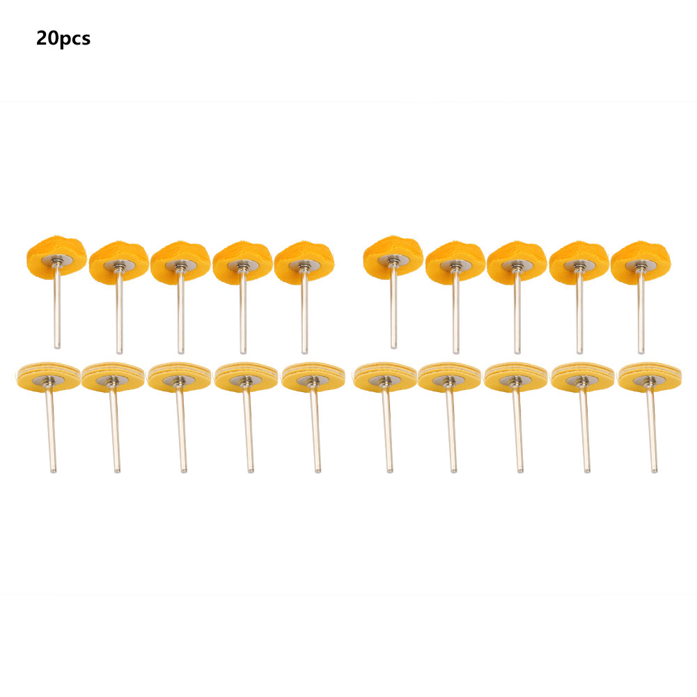 Set Mit 20 Polierscheiben Aus Pu-leder, Ø 22 Mm Schaft, 2,35 Mm Durchmesser, Für Elektrowerkzeuge – Hochglanzpolieren Von Metallen Und Kunststoffen