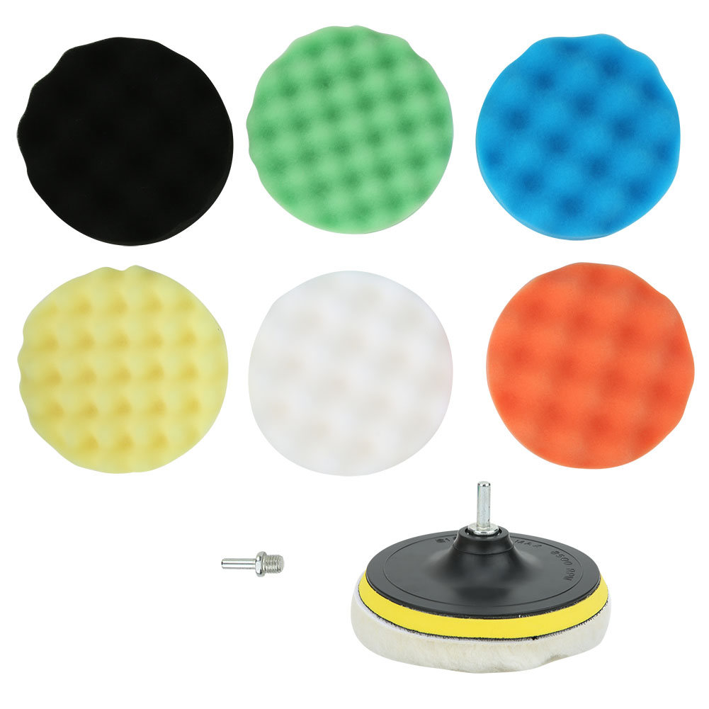 150 Mm Geriffelte Schaumstoff-polierpads, 8er-pack, Zum Entfernen Von Kratzern Und Für Hochglanzpolitur An Autos Und Möbeln
