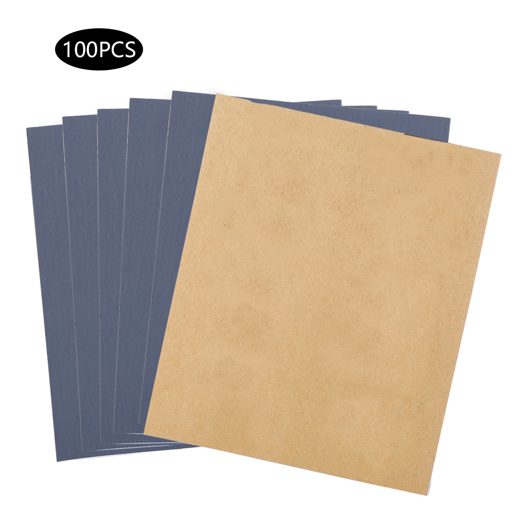 Toivize P2000 Wasserfestes Schleifpapier, 100 Blatt, Braunes Siliziumkarbid, Nass- Und Trockenschleifen, Hochglanzfinish