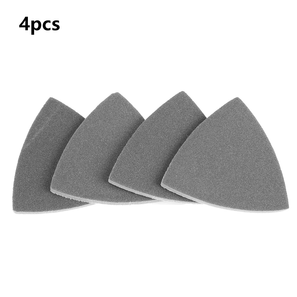 Toivize Dreieckige Schleifklötze 90x90x90 Mm, Körnung 300-400, Wiederverwendbarer Schaumstoff Für Präzises Finish – 4-teiliges Mehrzweck-set