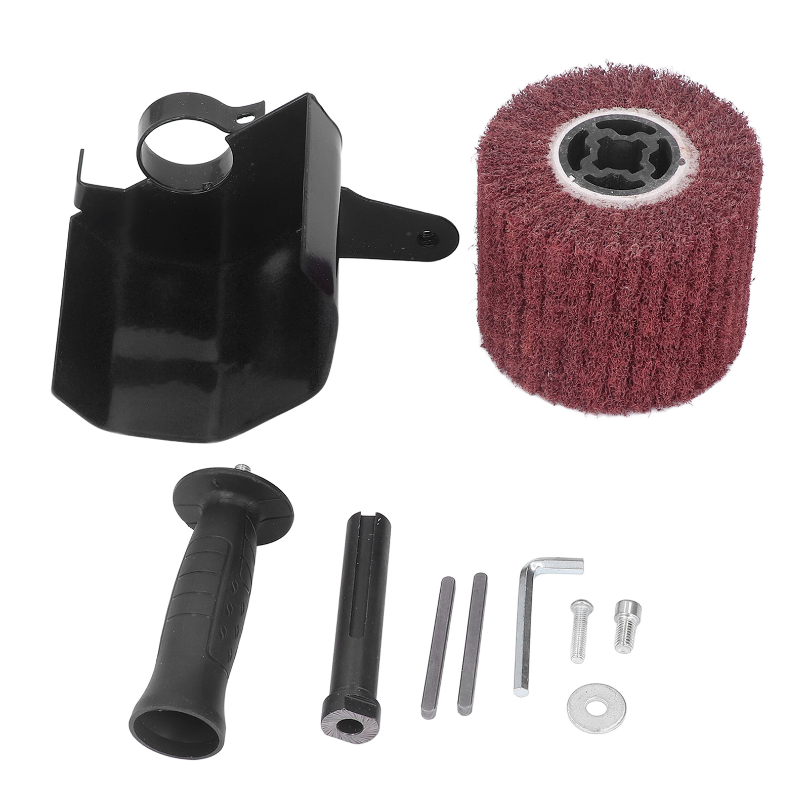 Toivize M10 Winkelschleifer-polierset, 80er Körnung, Schwarze Nylon-stahlbürstenscheibe, Vielseitiges Zubehör Für Holz Und Metall