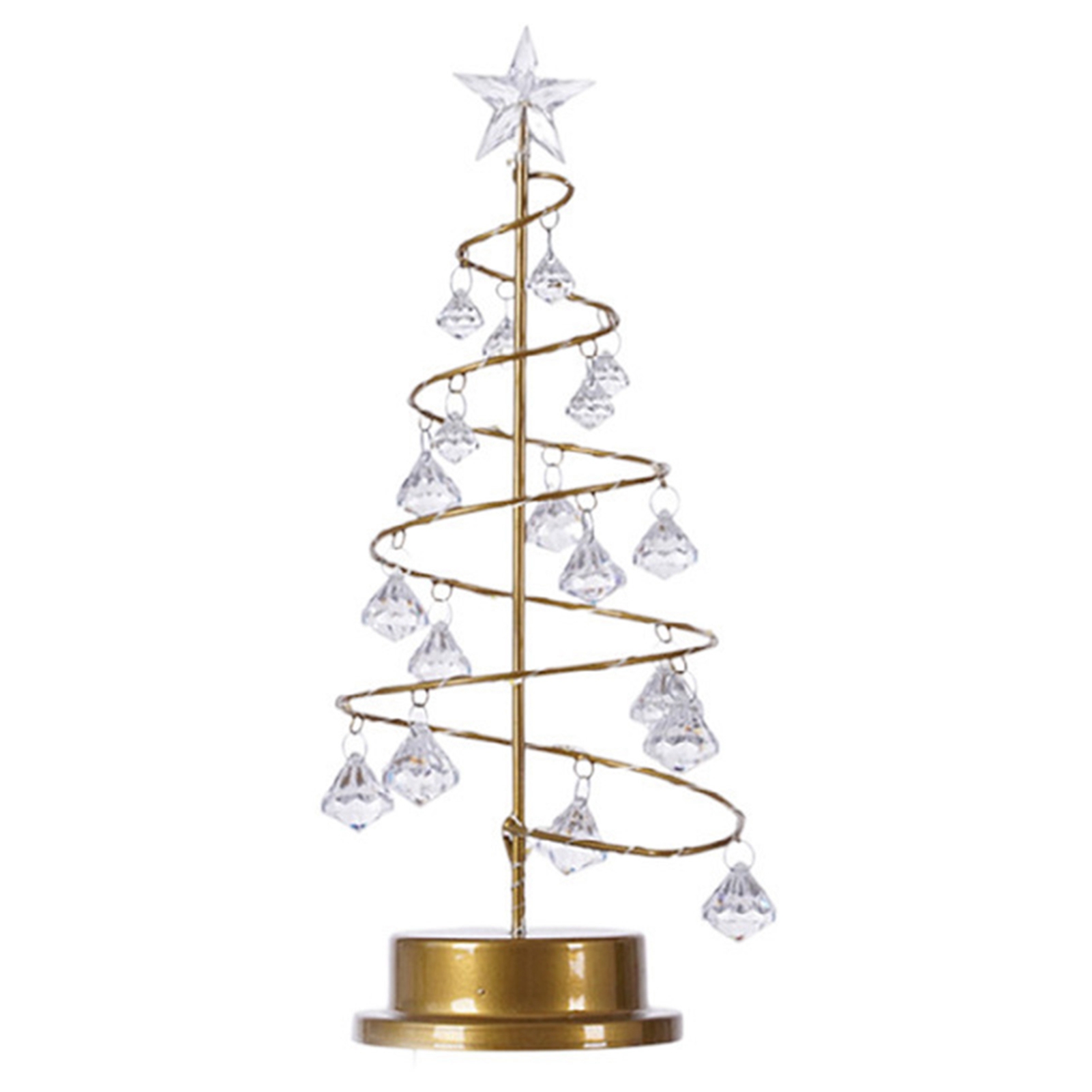 Toivize Dekorative Weihnachtsbaumlampe, Kristall-acryl-led Warmweiß, Elegant Für Den Innenbereich