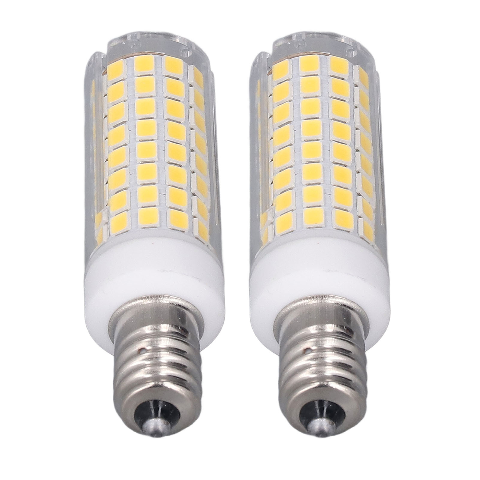 E12 10w Led-lampe, 2er-pack, Maiskolbenoptik, 102 Leds, Dimmbar, Neutralweißes Licht (4000k), Keramikgehäuse, 65 Mm, Flimmerfrei