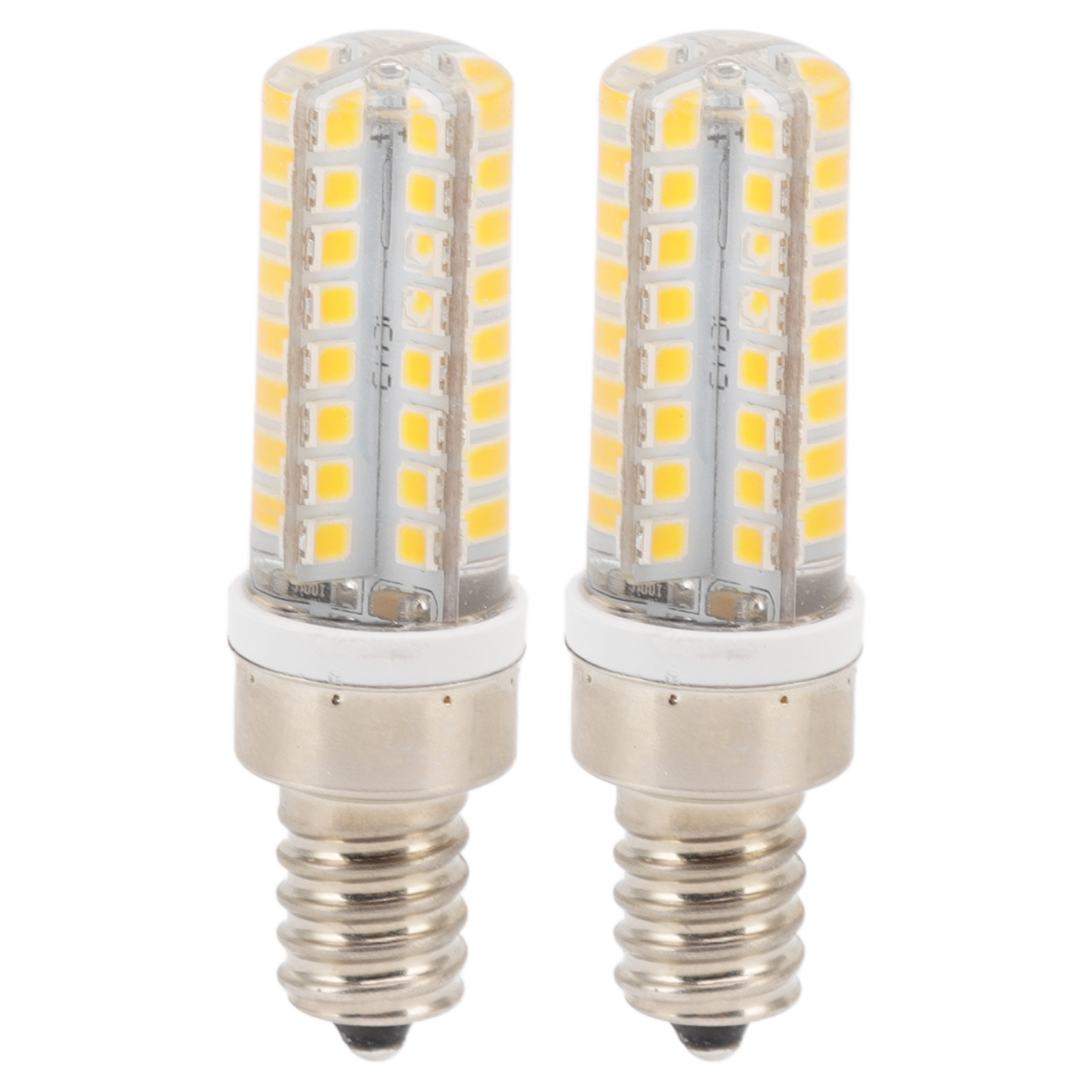 2er-pack E14-led-lampen In Maisform, 5 W, 3000 K, Warmweiß, 64 Leds, Aluminium Und Silikon, Innenbeleuchtung