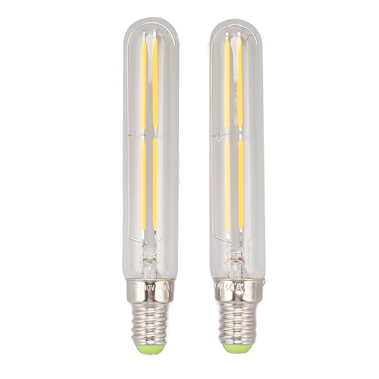E14 Led-röhrenlampe T20x120mm 4w 2300k Klarglas Retro-vintage-stil 2er-pack