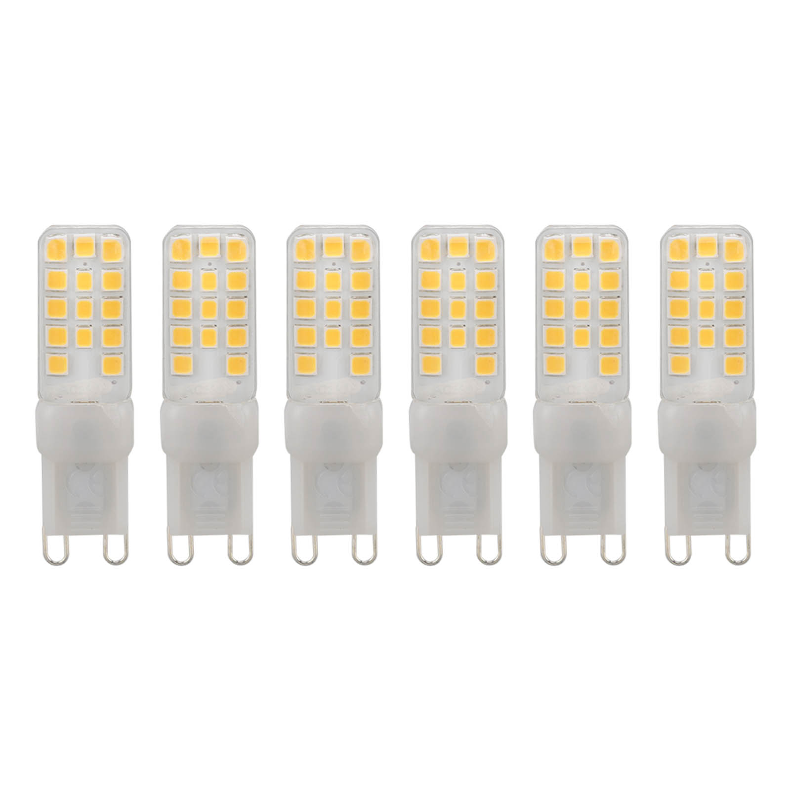 Toivize G9 Led-lampe, 5 W, Dimmbar, Aluminium, 450 Lm, 6er-pack