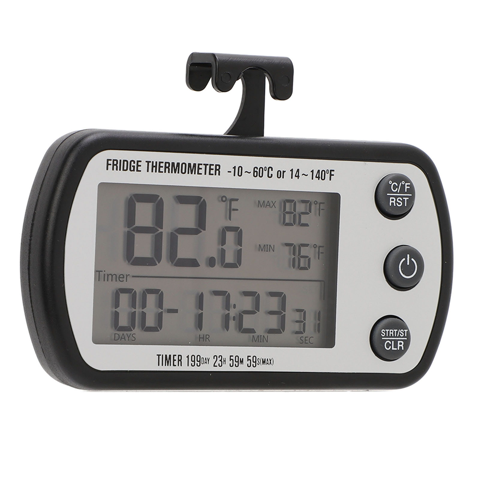 Digitales Kühl-/gefrierschrankthermometer Von Toivize Mit Lcd-bildschirm, Starkem Magneten Und Ipx4-wasserschutz Für Präzise Überwachung