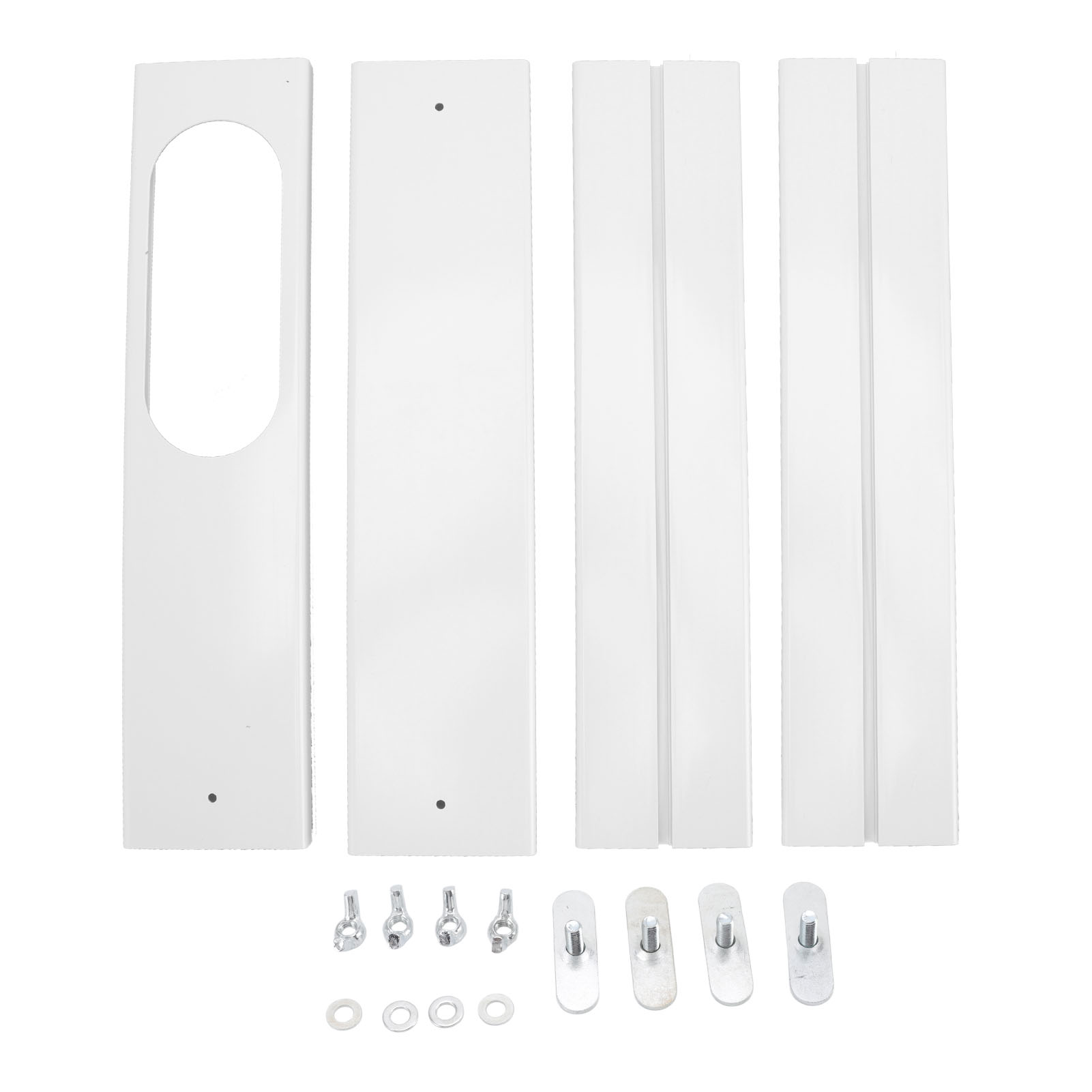 Fenster-set Für Tragbare Klimaanlagen, Verstellbare Pvc-wetterdichtung 43-140 Cm, Schnellmontage Für Universelle Tragbare Klimaanlagen