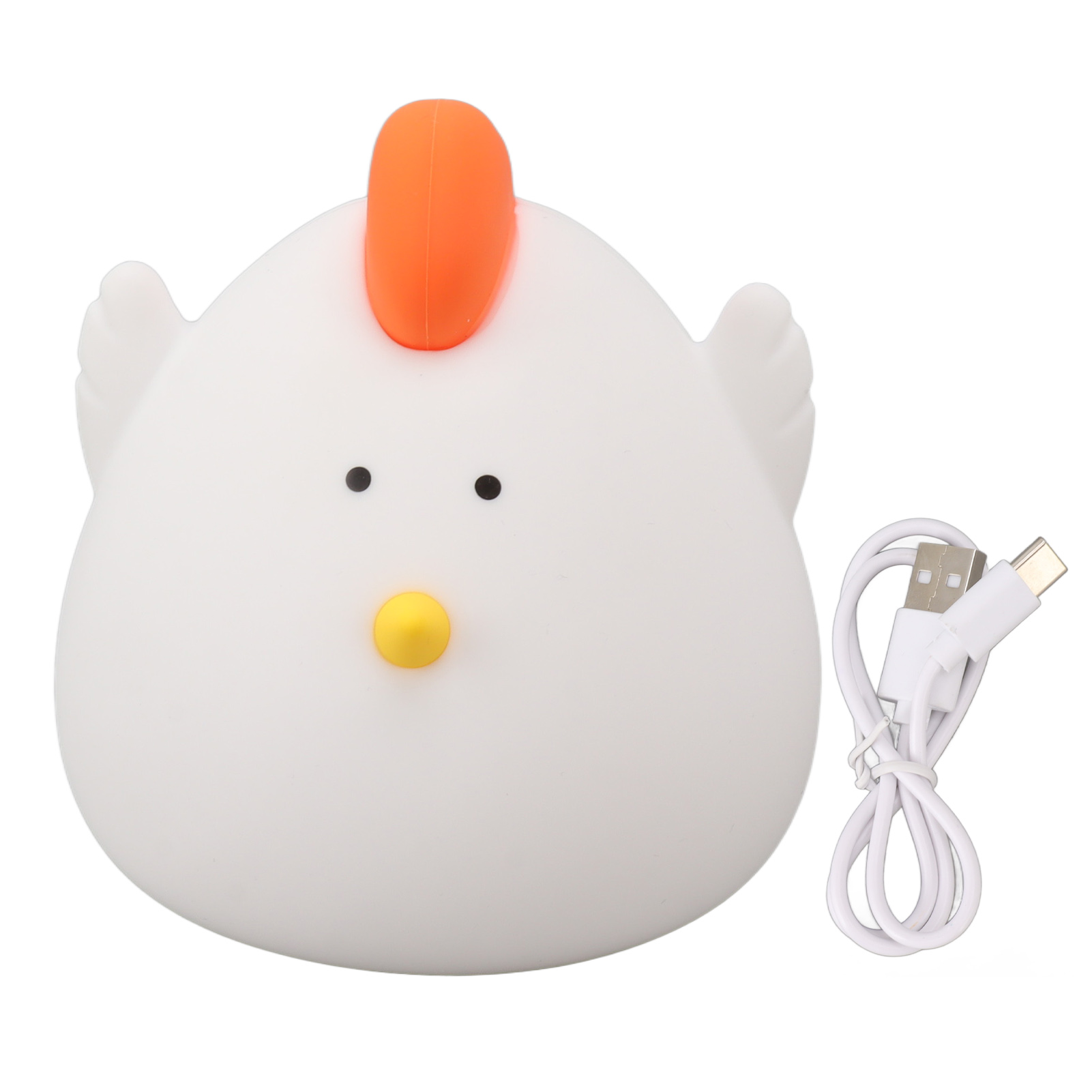 Led-nachtlicht, Silikon-hühnchen-design, Usb-aufladbar, 1200 Mah, 3 Helligkeitsstufen, Touch-steuerung, Originelles Design Für Schlaf- Und Wohnzimmer