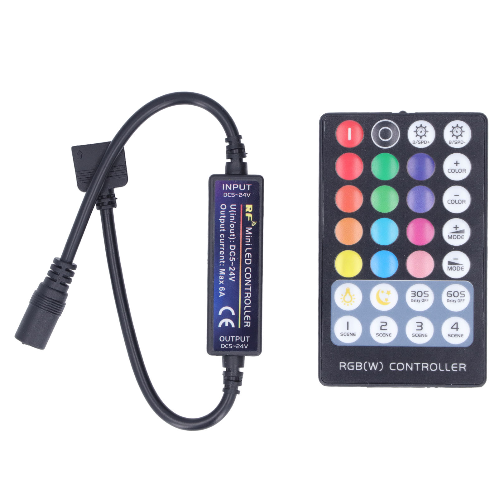 4-kanal 144w Mini-usb-rf-rgbw-led-controller Mit Ultradünner Touchscreen-fernbedienung Für Led-streifen Mit Gemeinsamer Anode