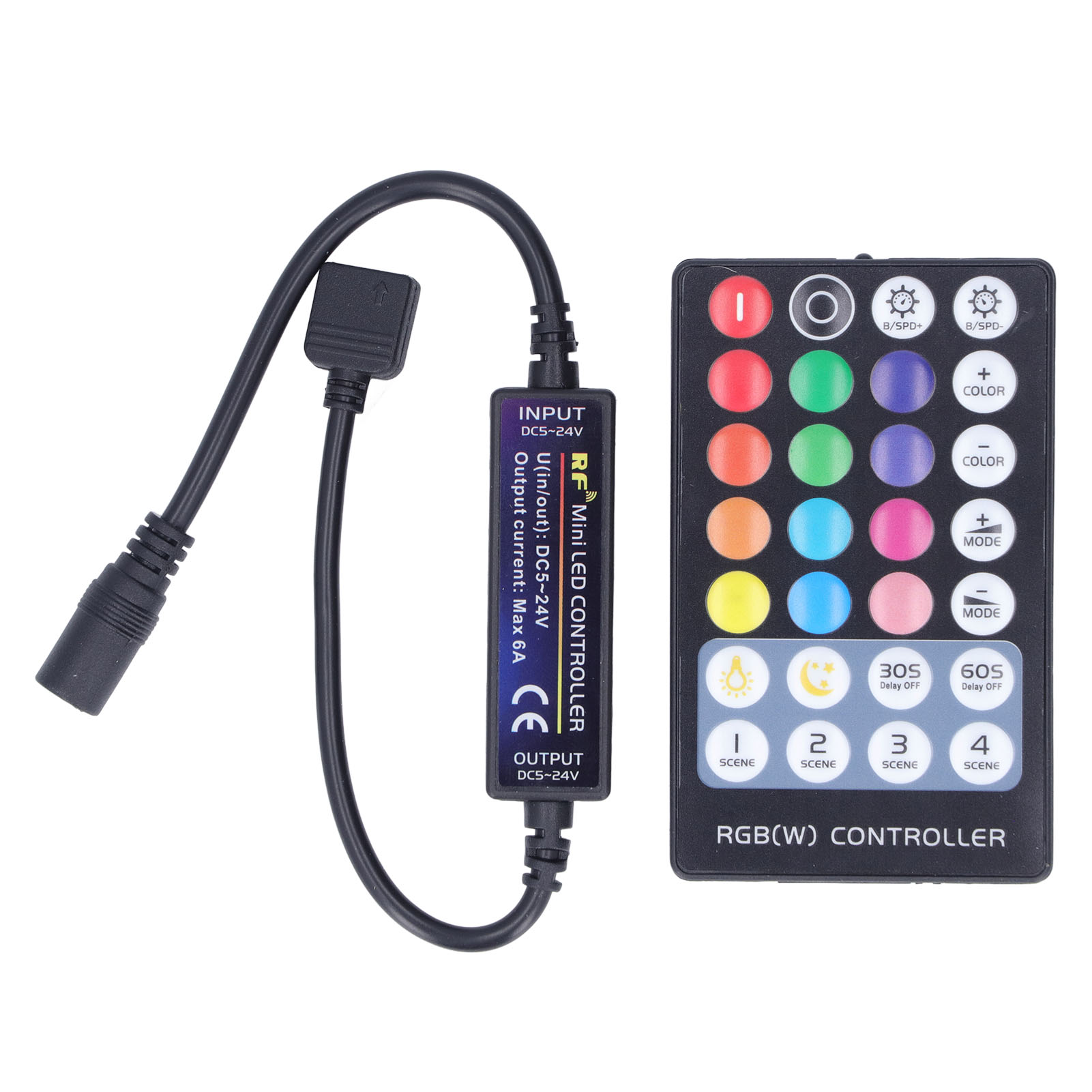 Toivize Rf 30m 6a 5-24v Dc Drahtloser Rgb-led-controller Für Innenbeleuchtungsstreifen, Moderne Dekoration, Einfach