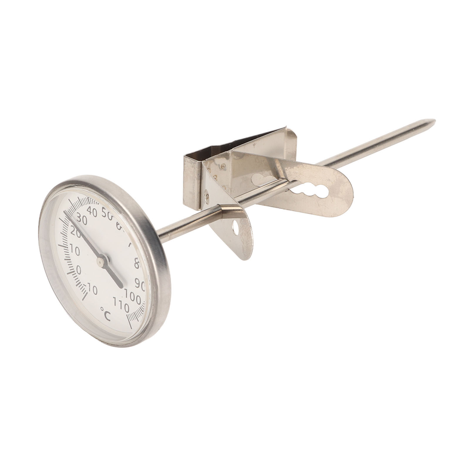 Toivize Küchenthermometer Mit Edelstahlsonde, Großem Zifferblatt Und Abnehmbarem Clip Für Backofen, Fleisch, Milch Und Gebäck