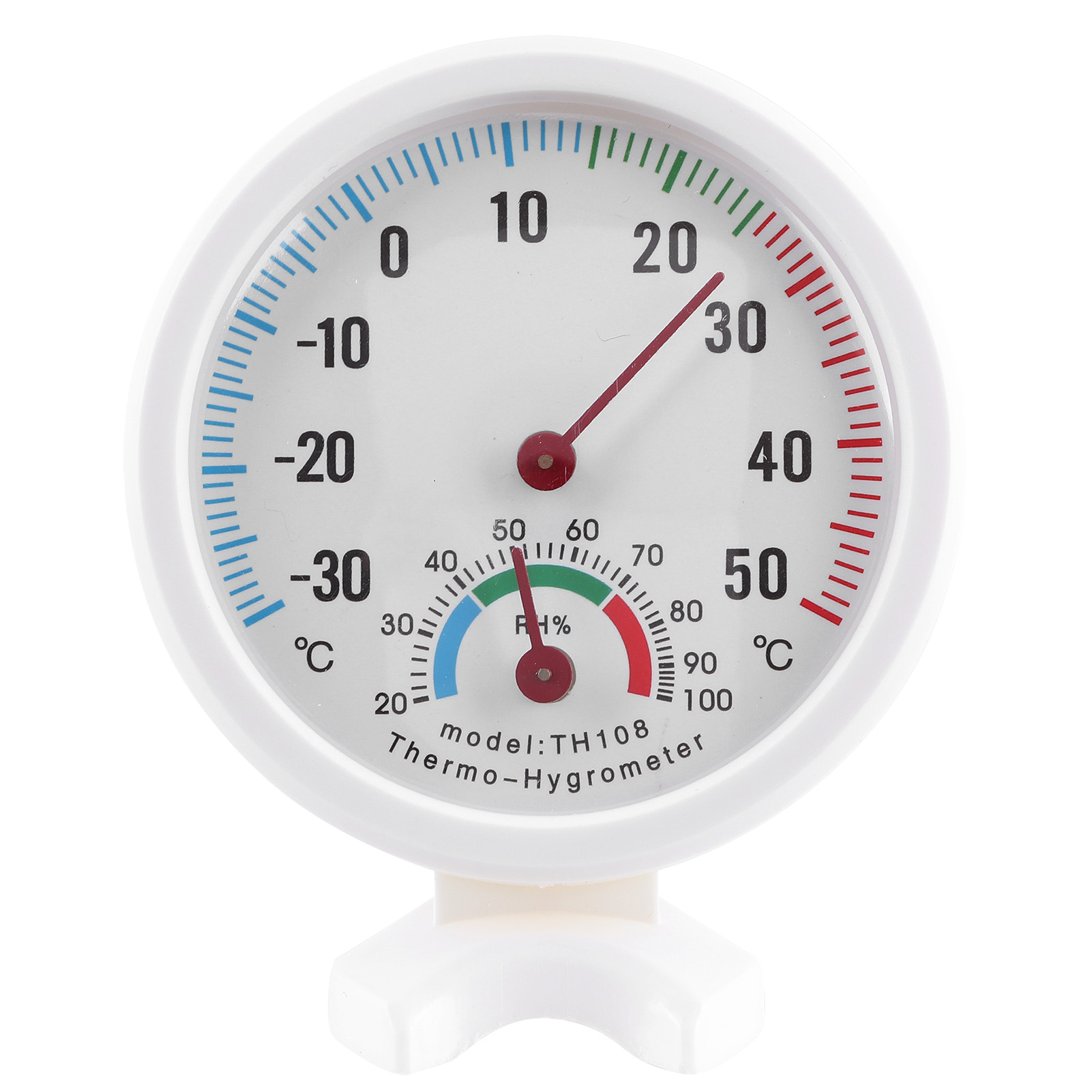 Toivize Analog-thermometer-hygrometer-set (4-teilig), Mit Dualer Temperatur- Und Feuchtigkeitsanzeige, Abs-gehäuse, Zur Wand- Oder Tischmontage
