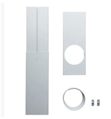 Pvc-fensterset Für Mobile Klimaanlagen, Verstellbare Abluftblende 67–120 Cm, Wasserdicht Und Universell Einsetzbar, Werkzeuglose Montage
