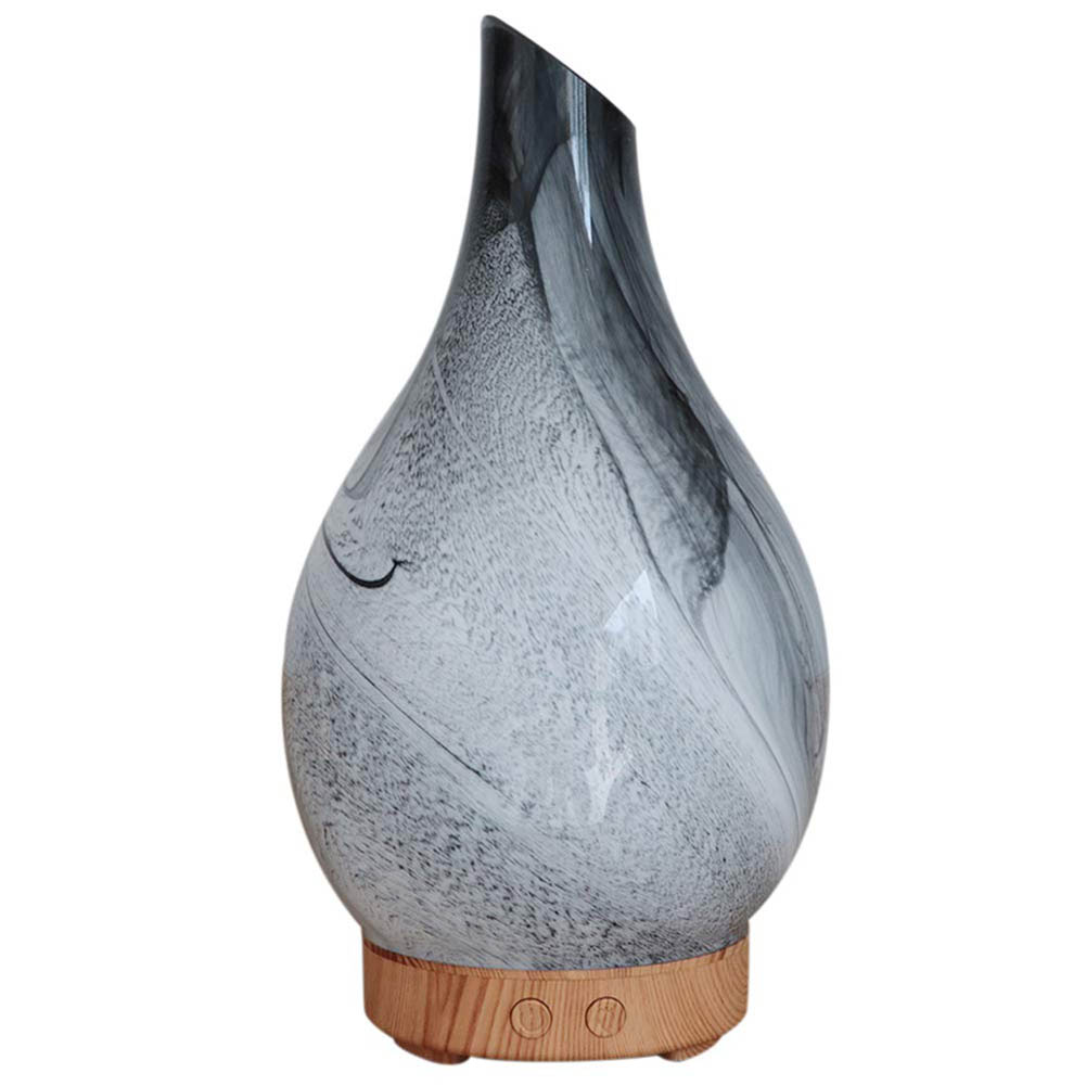 Ultraschall-diffusor Für Ätherische Öle, Holzoptik, 100 Ml, Geräuschlos, Elegante Vase, Zen-atmosphäre, Büro, Schlafzimmer