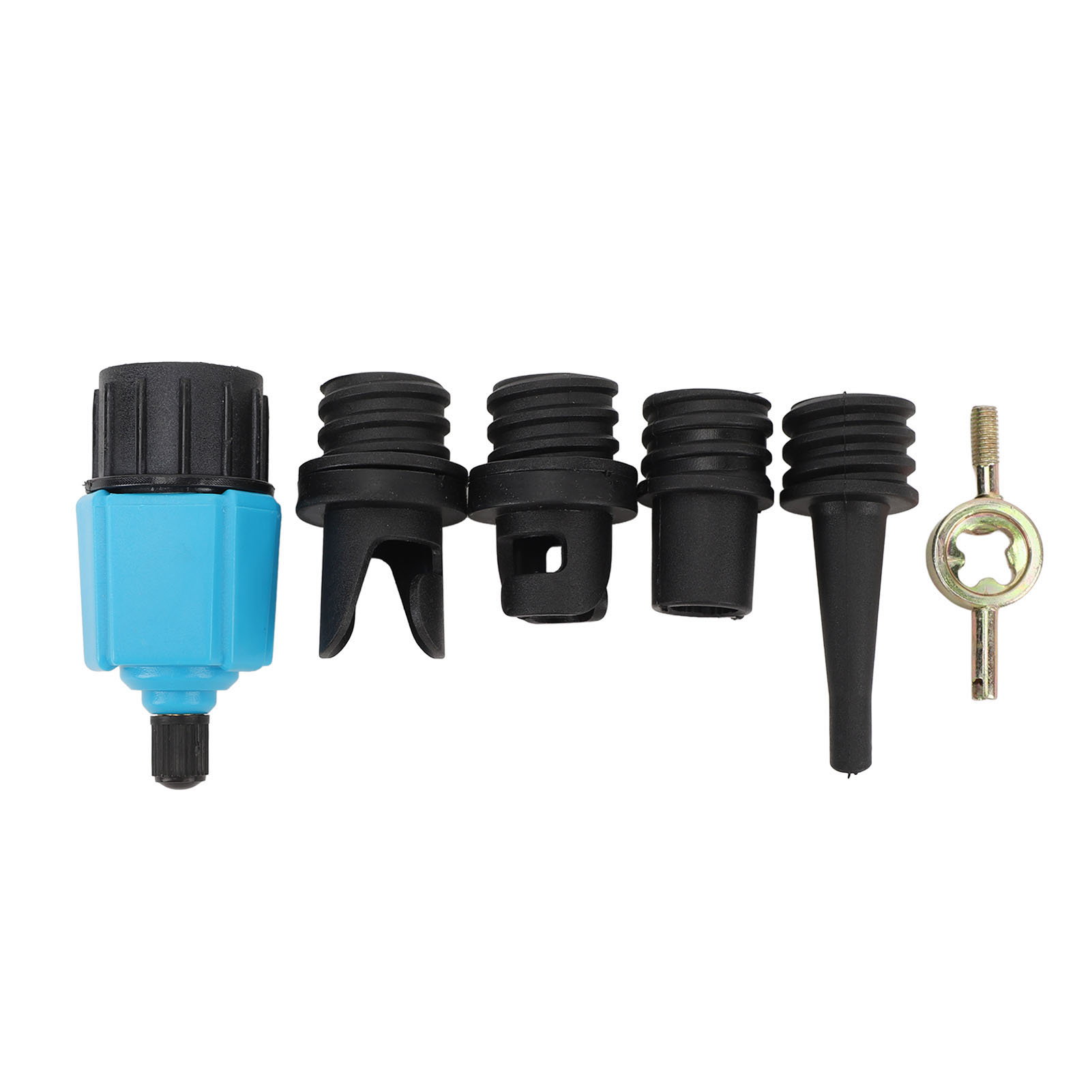 Toivize Abs/metall Kompakter Sup-pumpenadapter Mit 4 Universaldüsen Zum Schnellen Aufpumpen Von Kajaks, Schlauchbooten Und Paddleboards