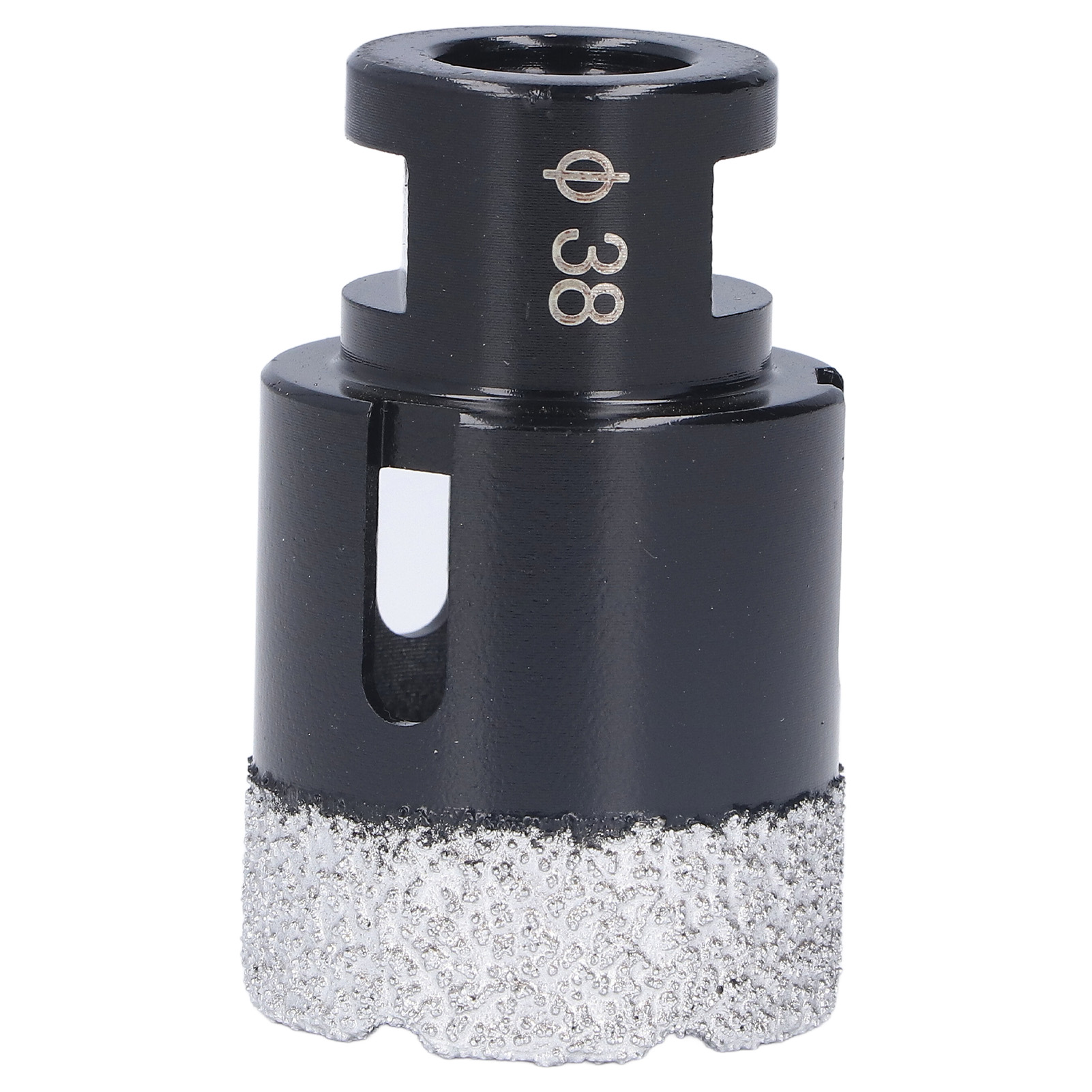 Vakuumgelöteter Diamantbohrer M14 38 Mm Für Marmor, Granit, Fliesen, Beton, Schwarz, Hohe Präzision Und Lange Lebensdauer