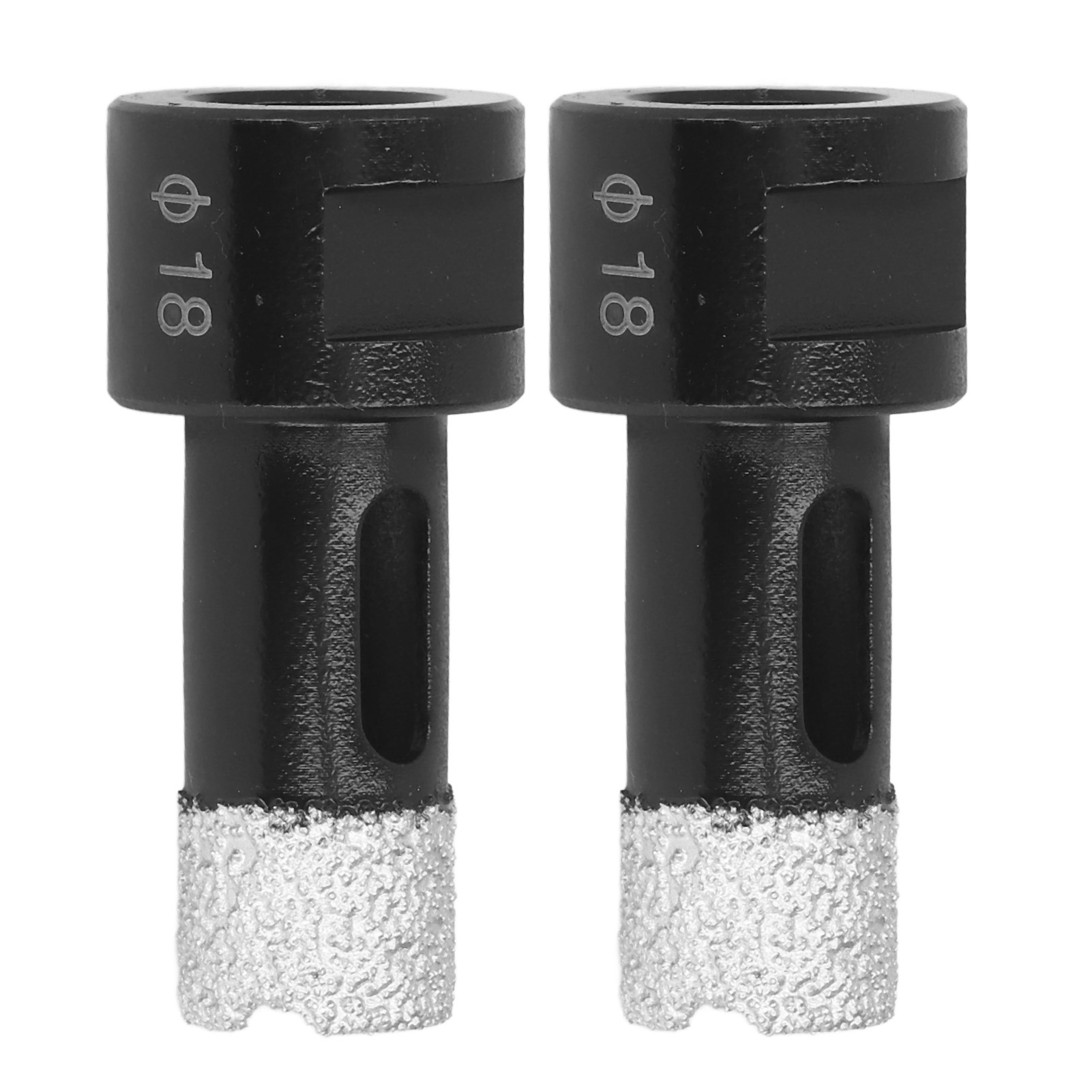 Toivize M14 18mm Vakuumgeschweißte Diamantbohrer Für Marmor Und Granit - 2er-pack Hochfeste Schwarze Bohrer Für Präzises Bohren