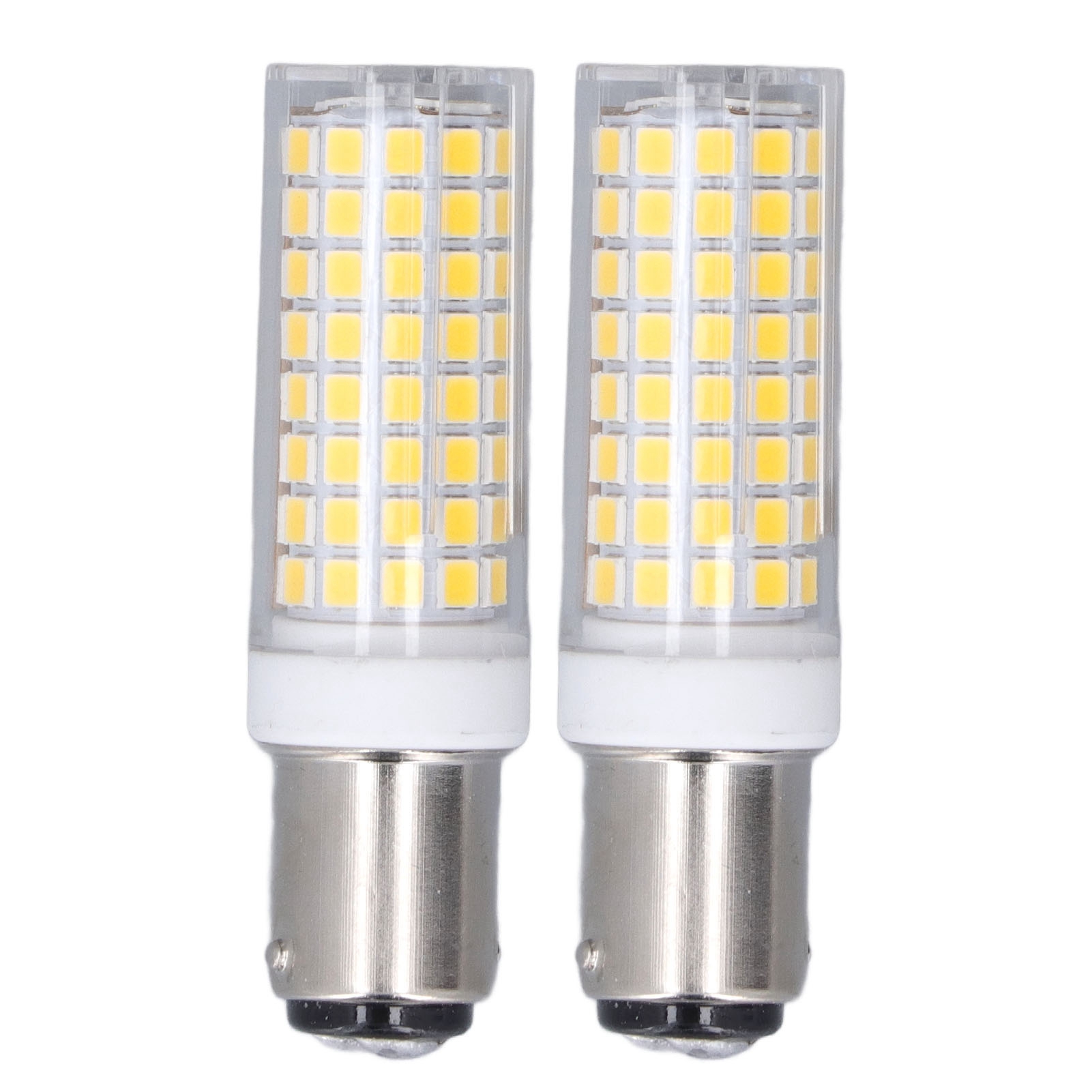 Toivize Ba15d 10w Dimmbare Keramik-led-lampe Mit 102 Leds, Natürliches, Flimmerfreies Licht, 2er-pack Für Deckenleuchten