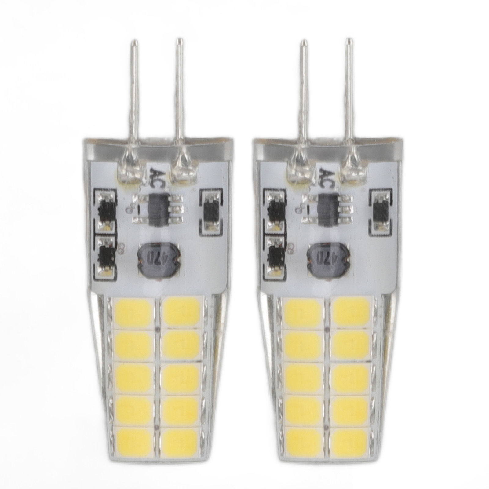 Toivize G4 Led-lampen, 12 V, 2 W, Kaltweiß (entspricht 20 W Halogen), Lange Lebensdauer, 2er-pack