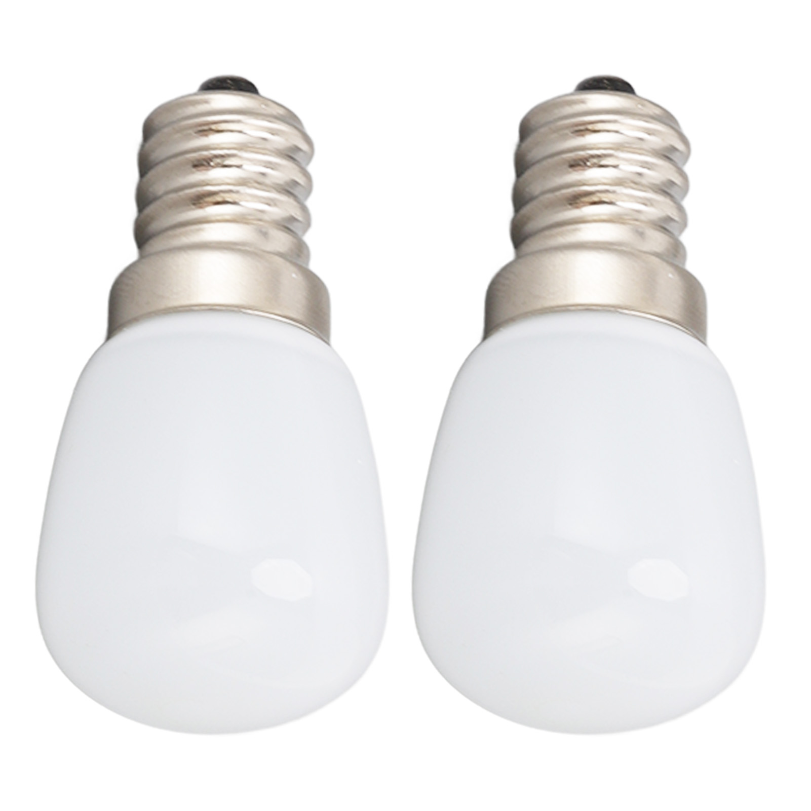E12 2w Led-lampe, 2er-pack, Kaltweiß 6000k, 120lm, Kompaktes 45mm Polycarbonat, Für Kühlschrank, Backofen, Mikrowelle, Nicht Dimmbar