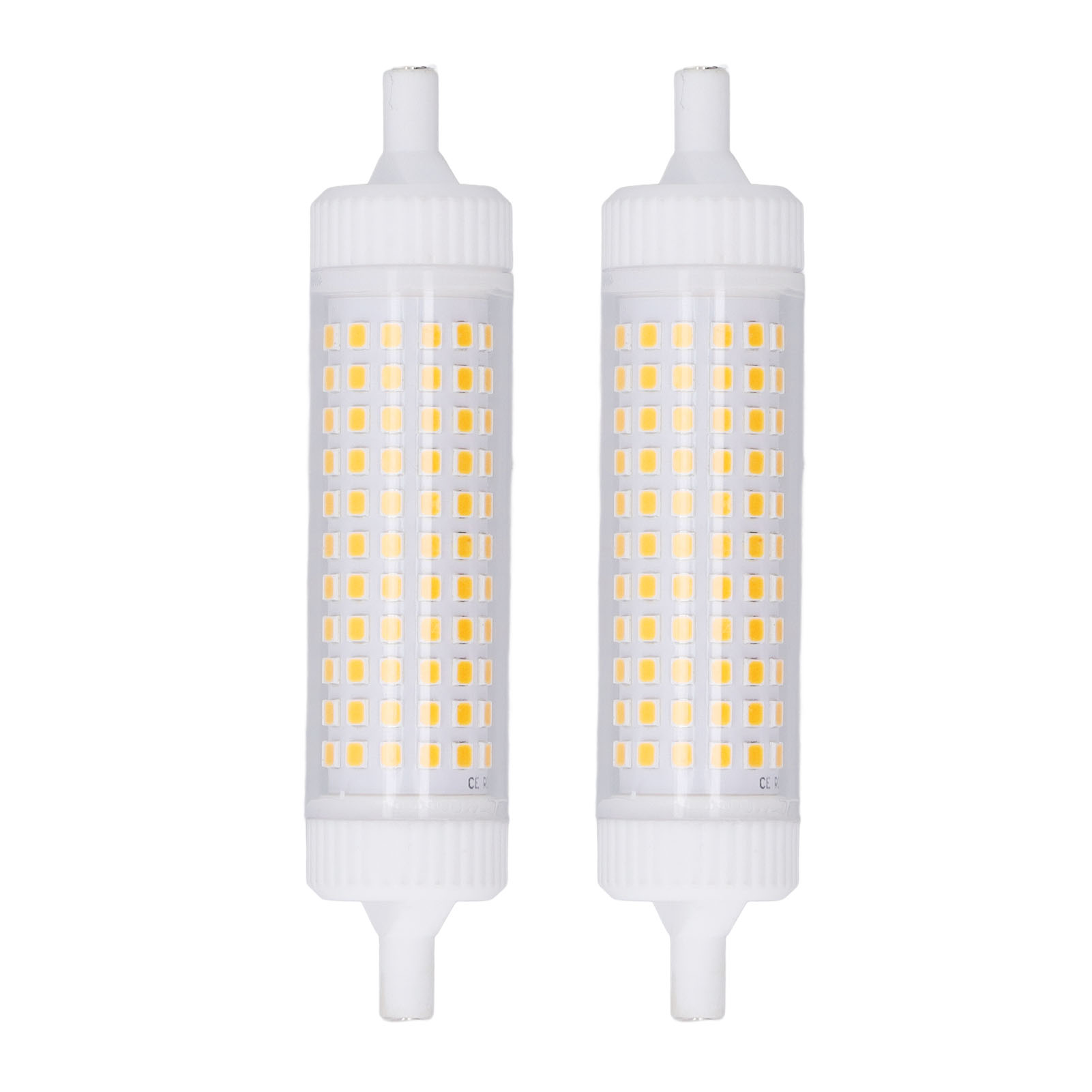 R7s 15w Led-lampe, 2er-pack, 118 Mm, Doppelseitig, Dimmbar, 1500 Lm, Leistungsstarkes, Flimmerfreies Licht Für Flutlichter Und Stehlampen
