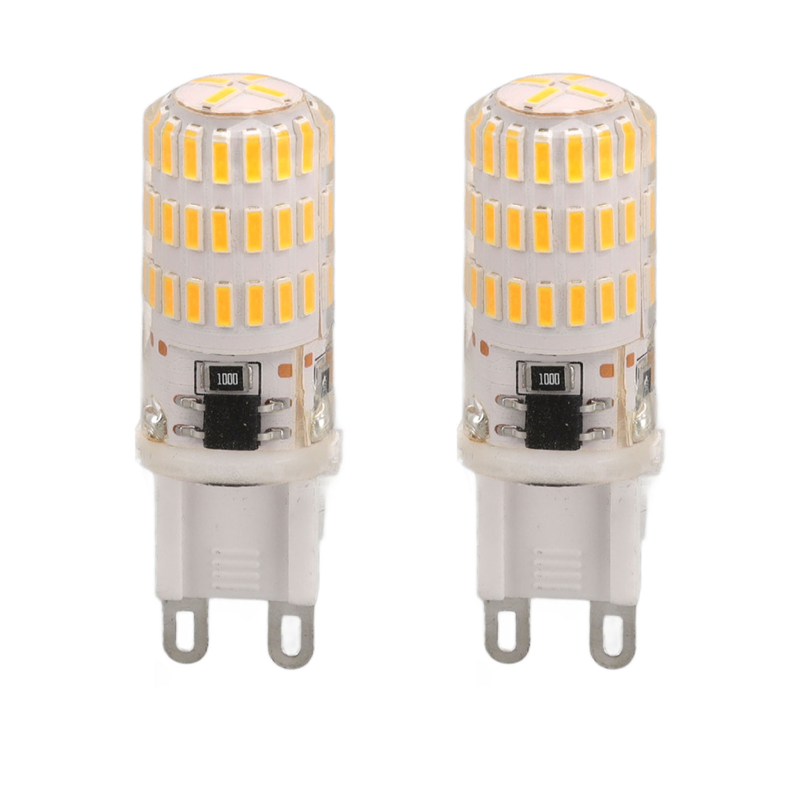 2er-pack G9 3w Dimmbare Led-lampen, Warmweiß 3000k, Flimmerfrei, Keramikfassung, 360° Abstrahlwinkel Für Innenbeleuchtung