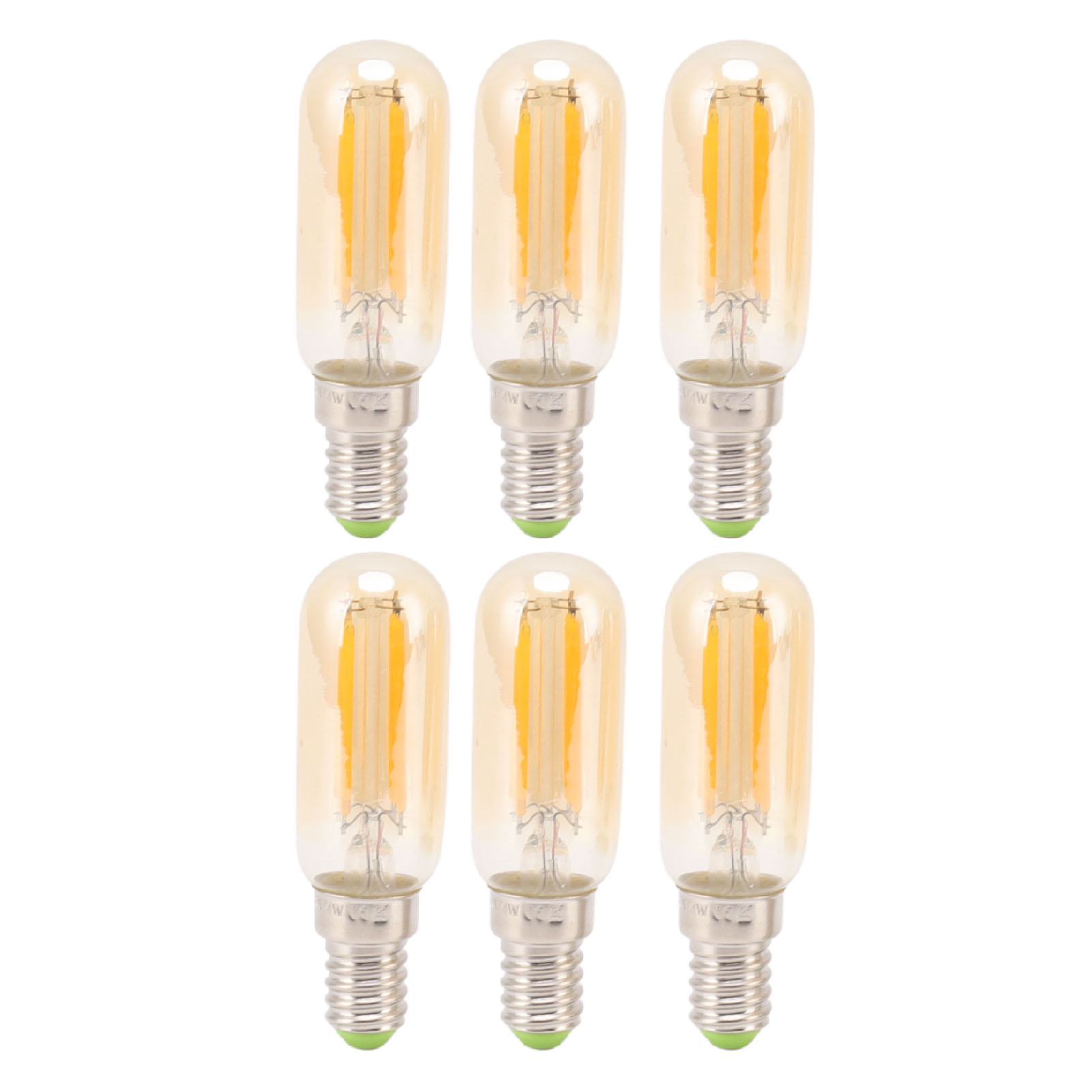 Set Mit 2 E14 Retro-led-lampen, Goldglas, 4 W, 2700 K, 25 X 80 Mm Reagenzglas, Elegantes Vintage-design