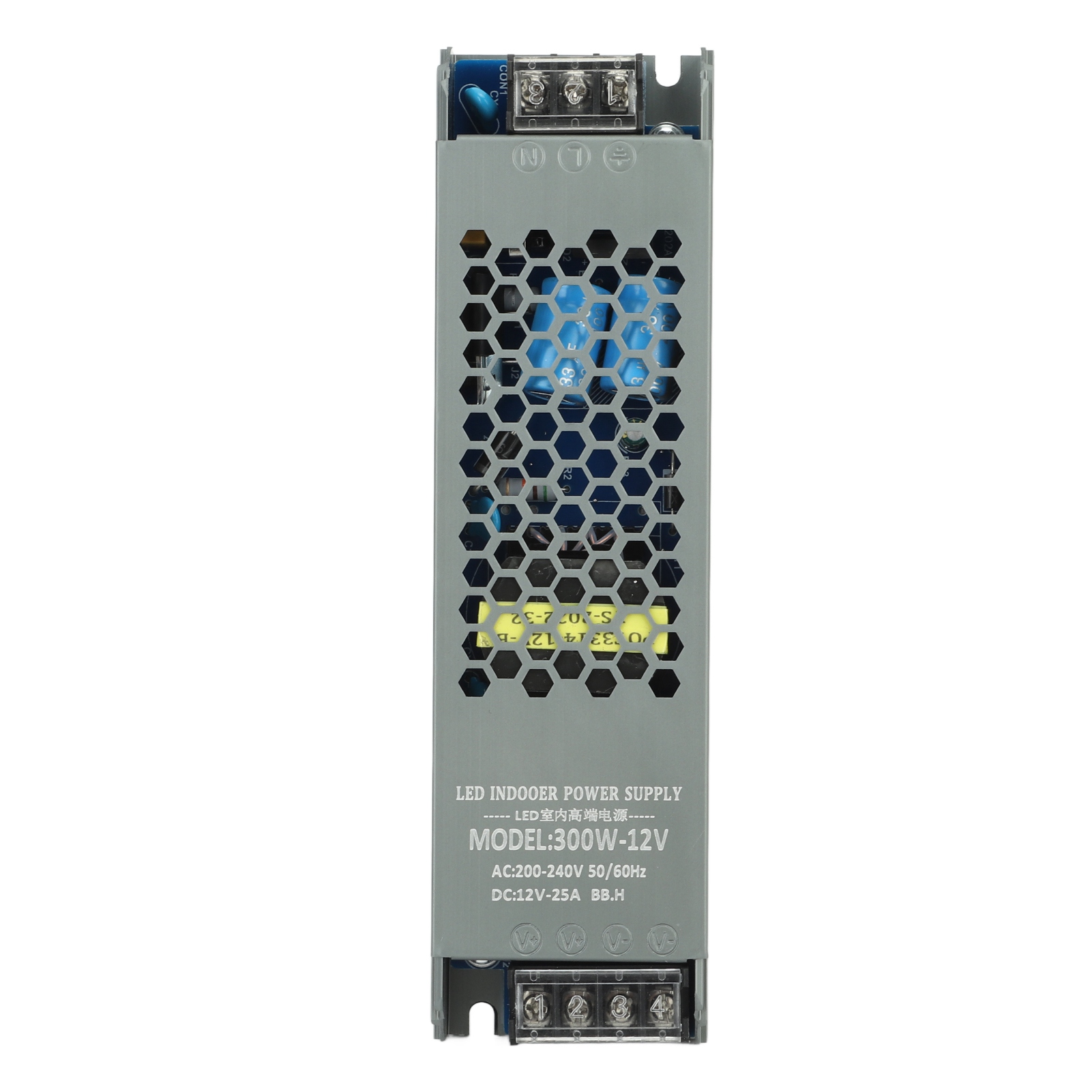 Toivize 300w 12v Led-transformator, Geräuscharmes Aluminiumgehäuse Für Innen- Und Außenbeleuchtung